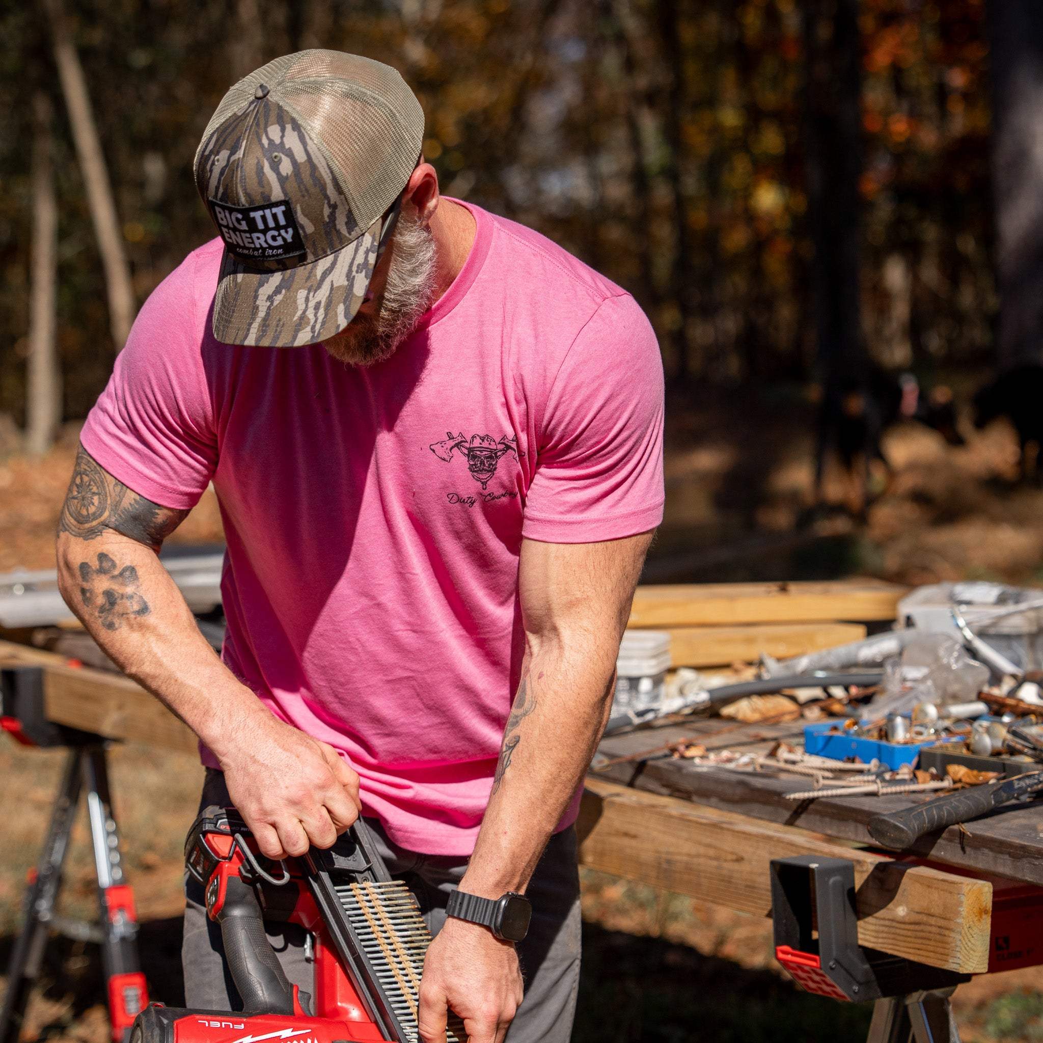 Blue Collar Hatchet Men's T-Shirt - DIRTY COWBOY USA - Flyclothing LLC