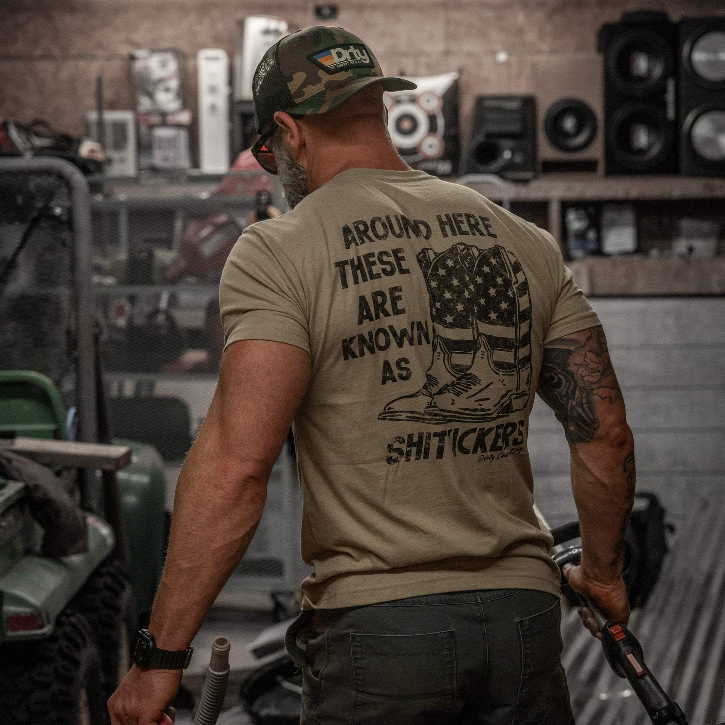 Shit Kickers Men's T-Shirt - DIRTY COWBOY USA - Flyclothing LLC