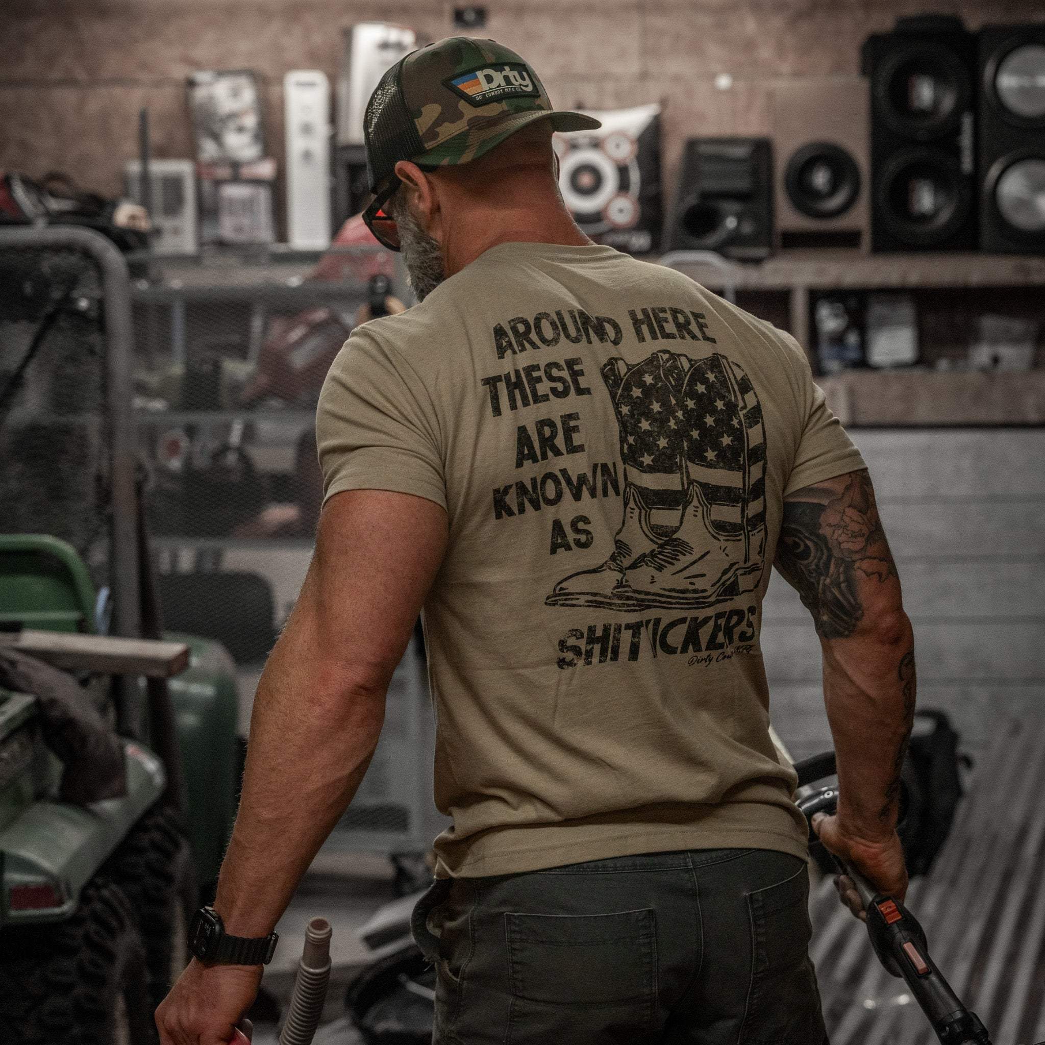 Shit Kickers Men's T-Shirt - DIRTY COWBOY USA - Flyclothing LLC