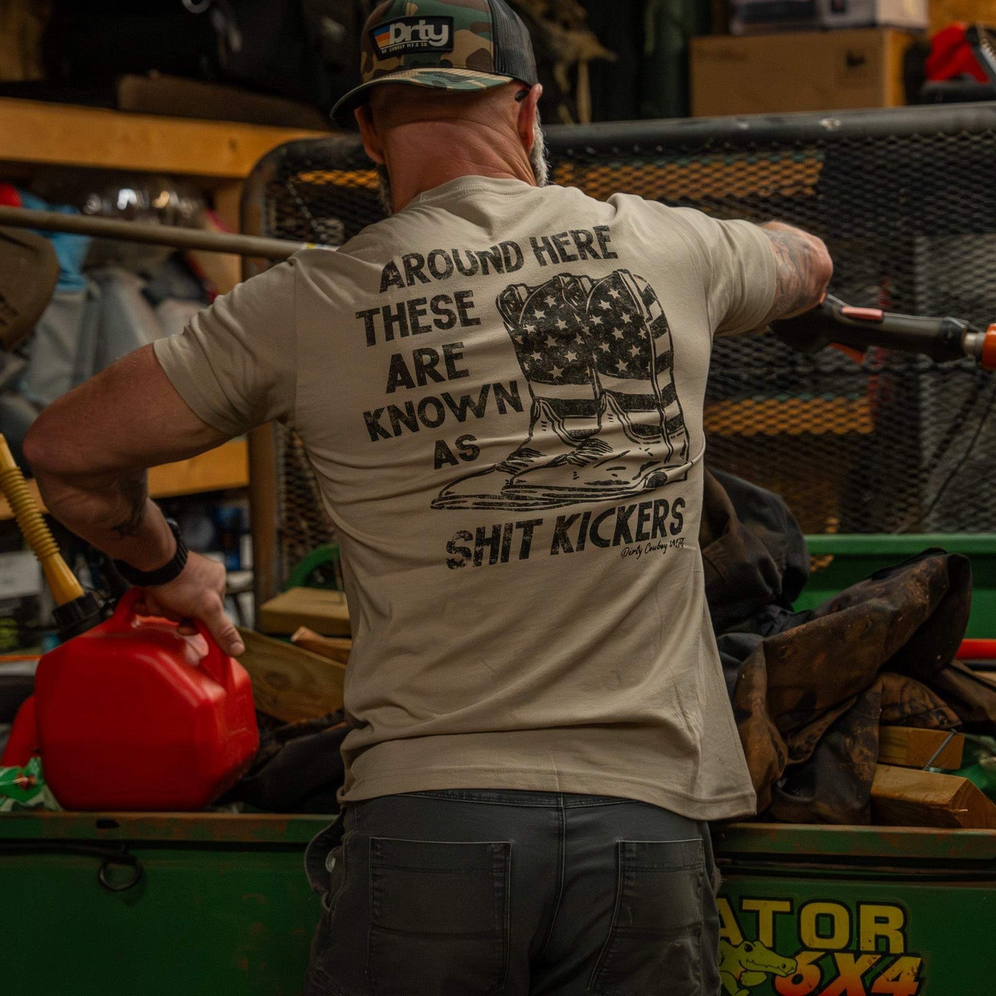 Shit Kickers Men's T-Shirt - DIRTY COWBOY USA - Flyclothing LLC