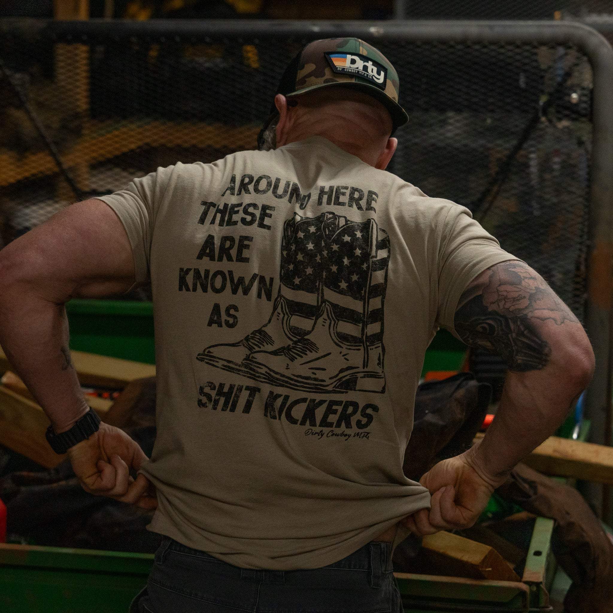 Shit Kickers Men's T-Shirt - DIRTY COWBOY USA - Flyclothing LLC