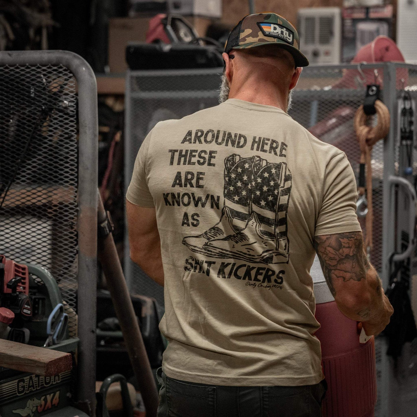 Shit Kickers Men's T-Shirt - DIRTY COWBOY USA - Flyclothing LLC