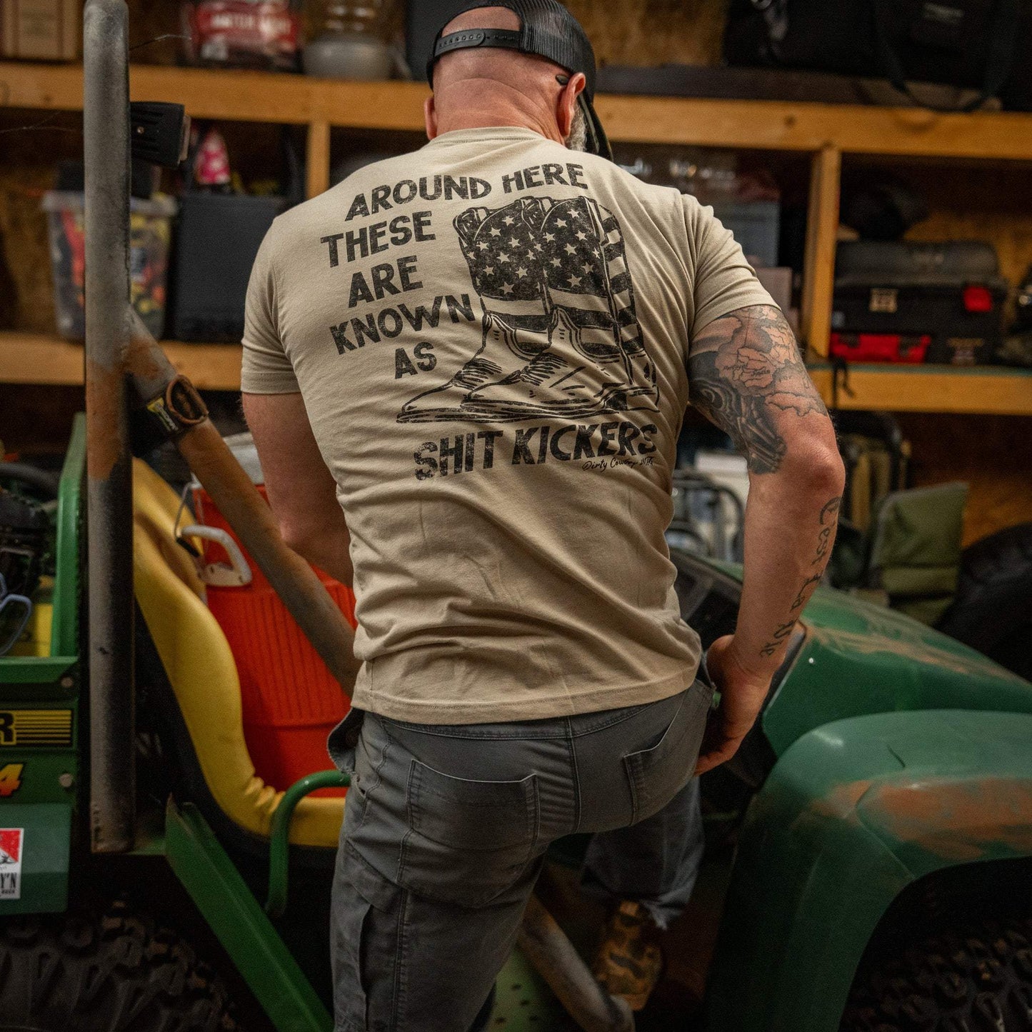 Shit Kickers Men's T-Shirt - DIRTY COWBOY USA - Flyclothing LLC