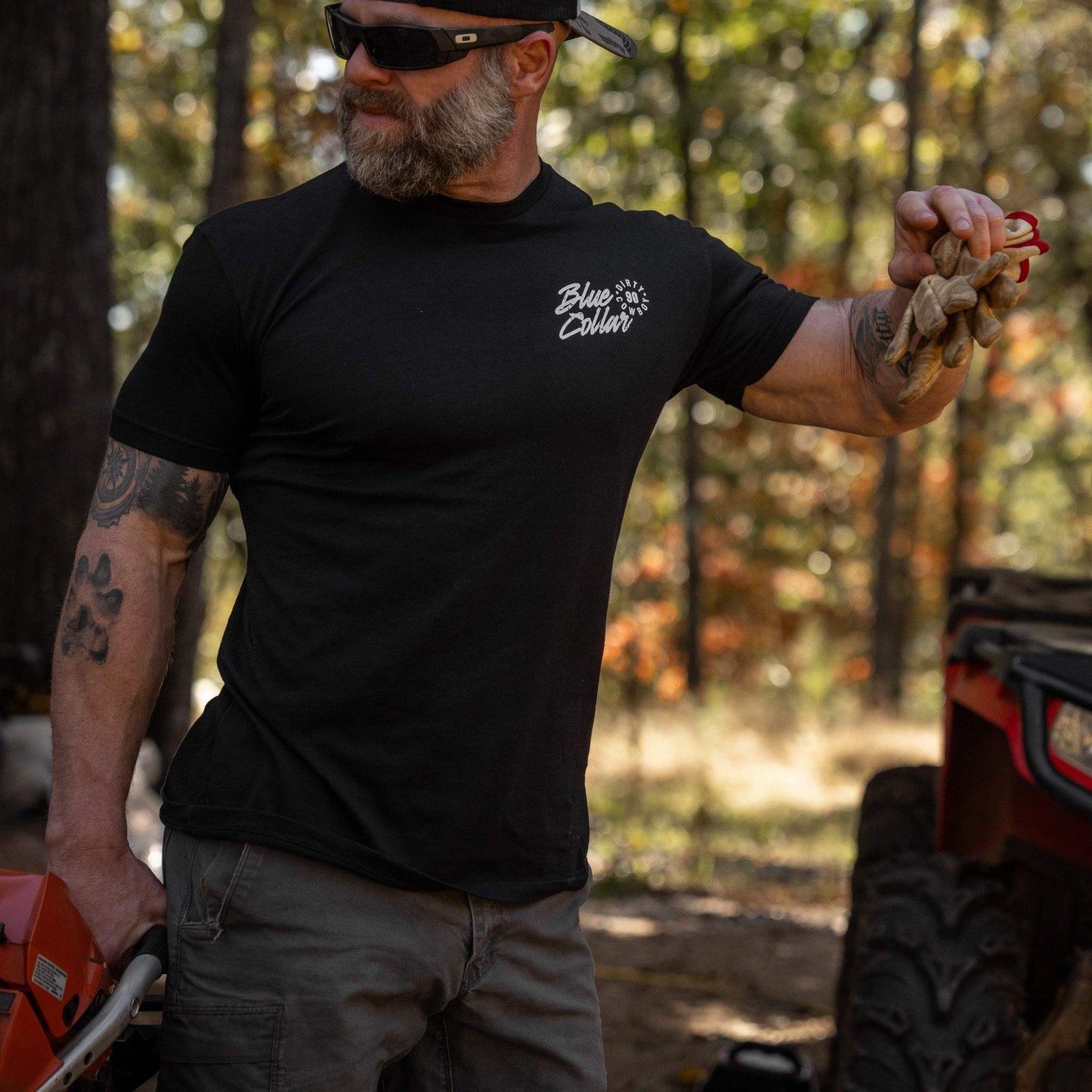 Blue Collar Makes Her Hollar Men's T-Shirt - DIRTY COWBOY USA - Flyclothing LLC