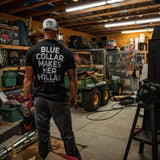 Blue Collar Makes Her Hollar Men's T-Shirt - DIRTY COWBOY USA - Flyclothing LLC