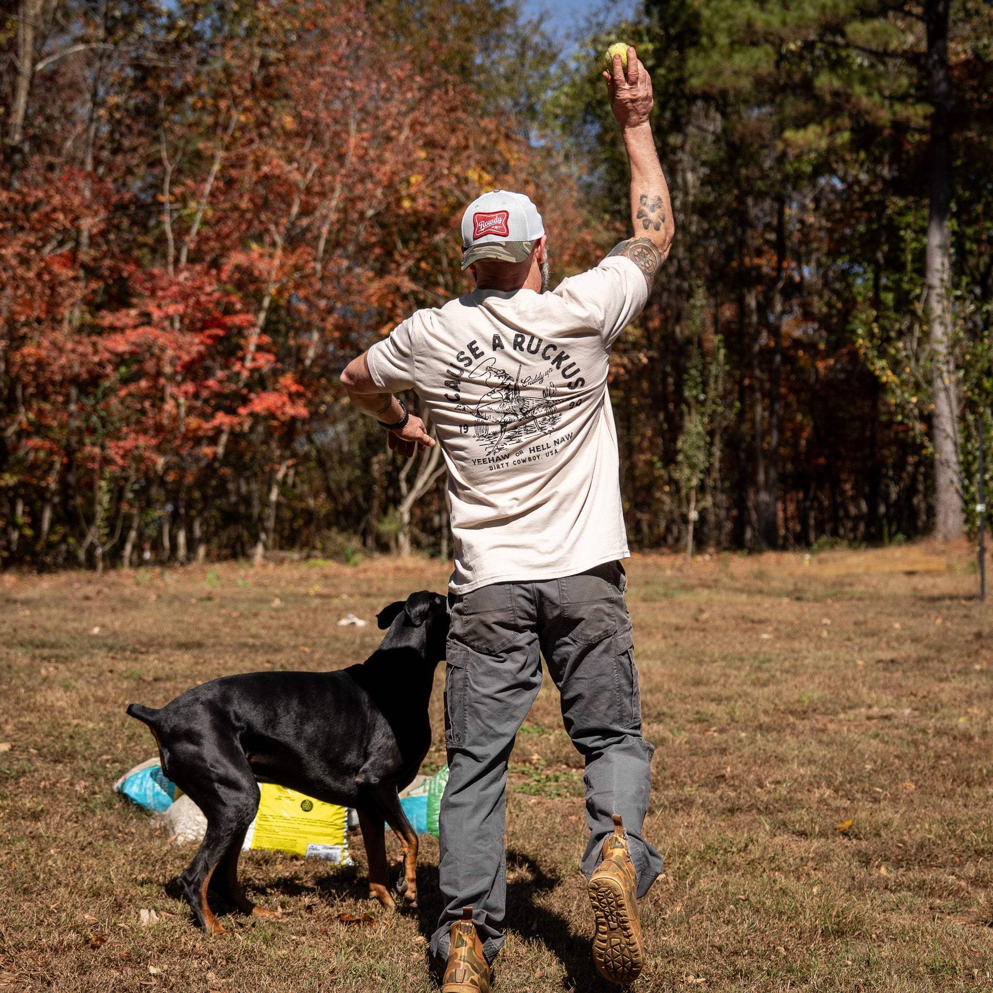 Cause A Ruckus Men's T-Shirt - DIRTY COWBOY USA - Flyclothing LLC