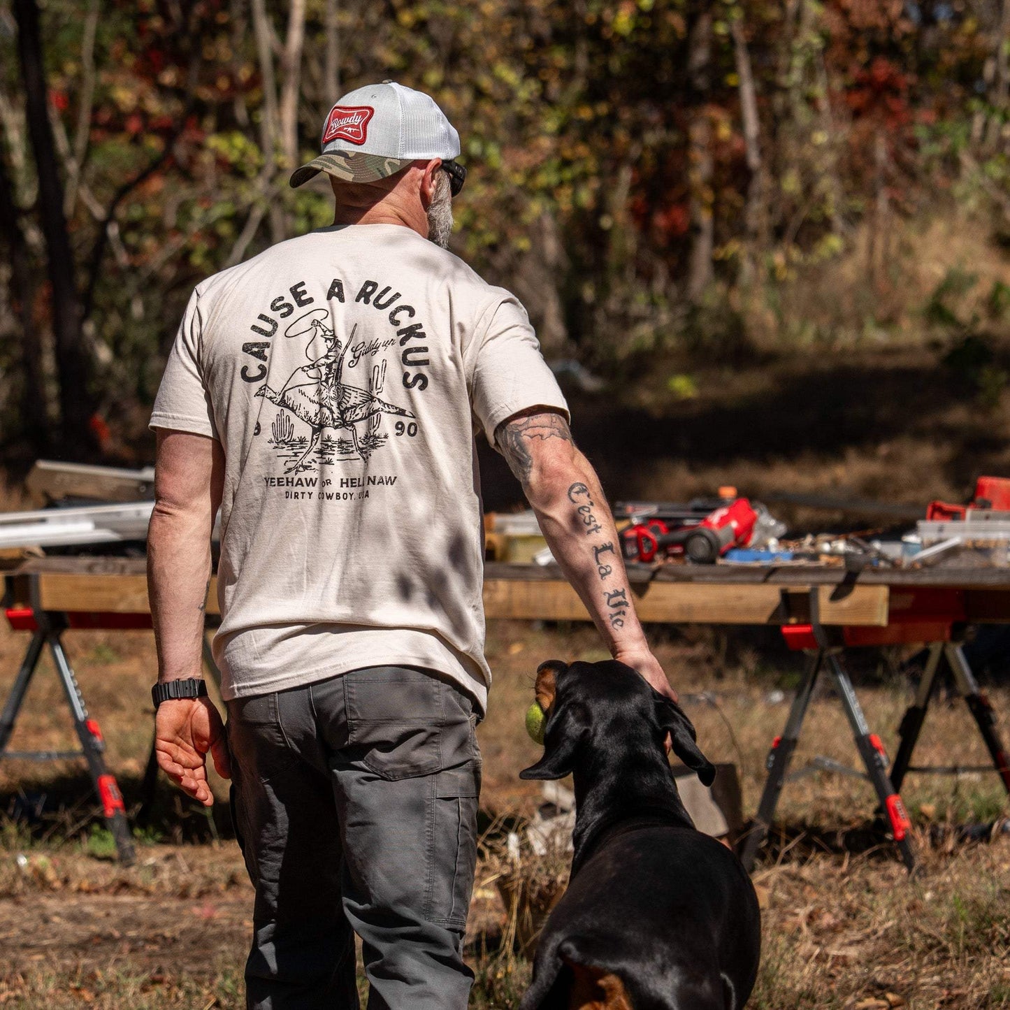 Cause A Ruckus Men's T-Shirt - DIRTY COWBOY USA - Flyclothing LLC