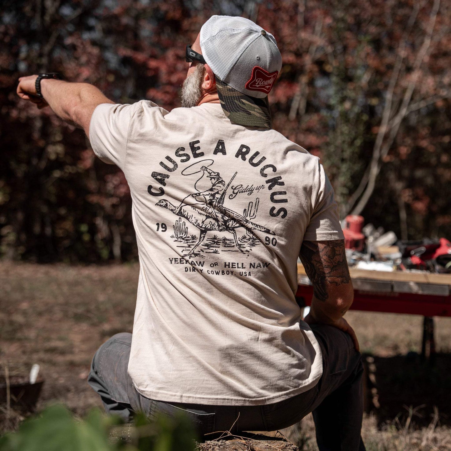 Cause A Ruckus Men's T-Shirt - DIRTY COWBOY USA - Flyclothing LLC