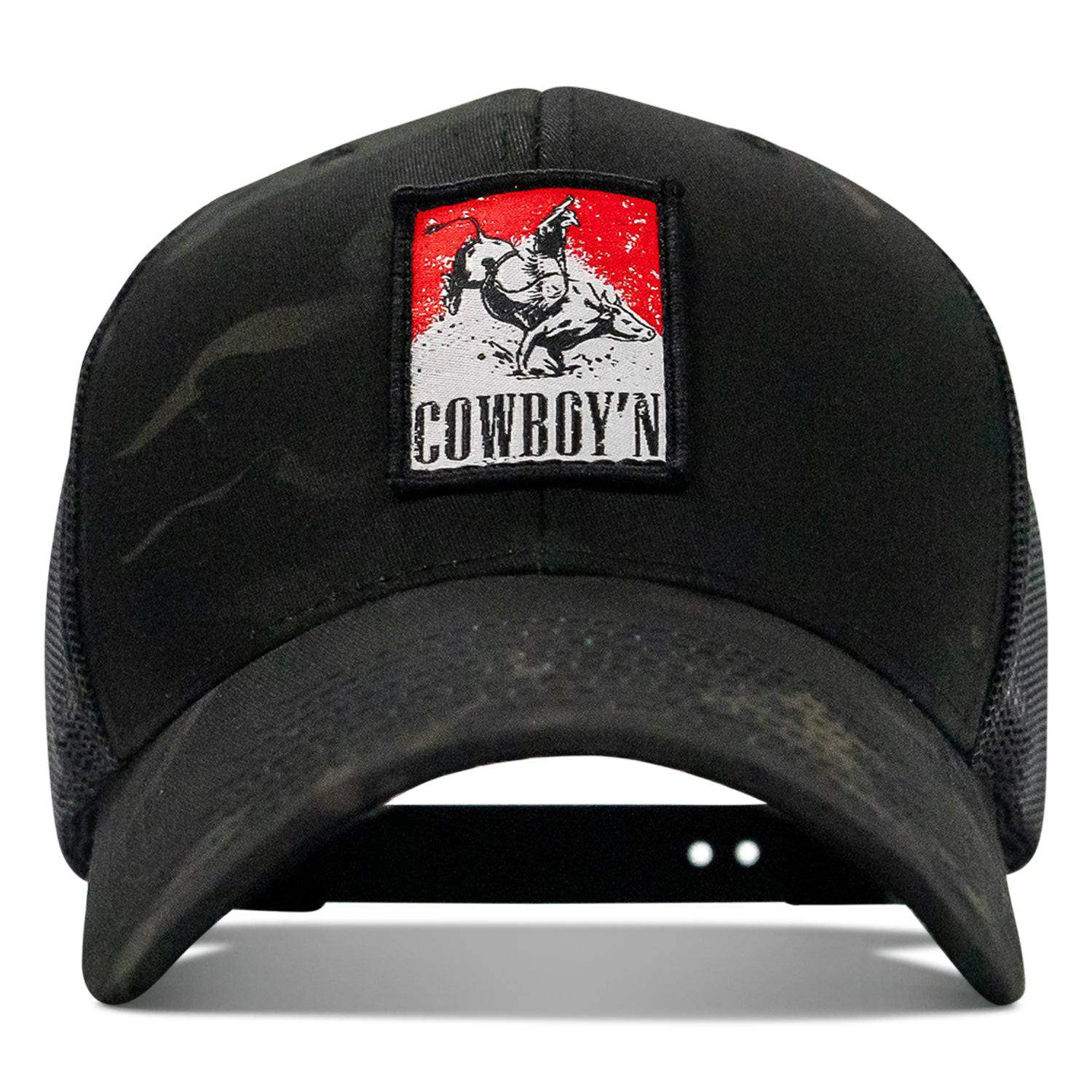 Cowboy'n Patch Mesh Snapback Hat - DIRTY COWBOY USA - Flyclothing LLC