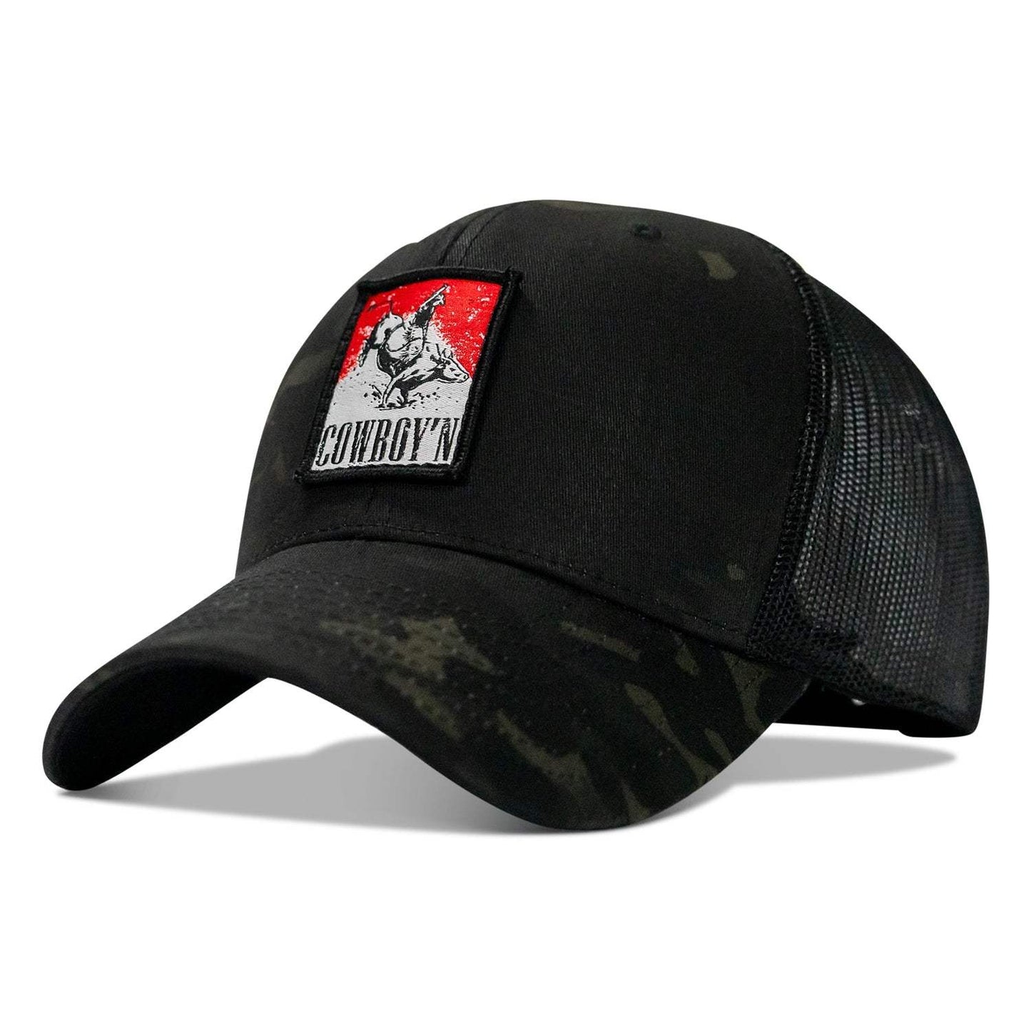 Cowboy'n Patch Mesh Snapback Hat - DIRTY COWBOY USA - Flyclothing LLC