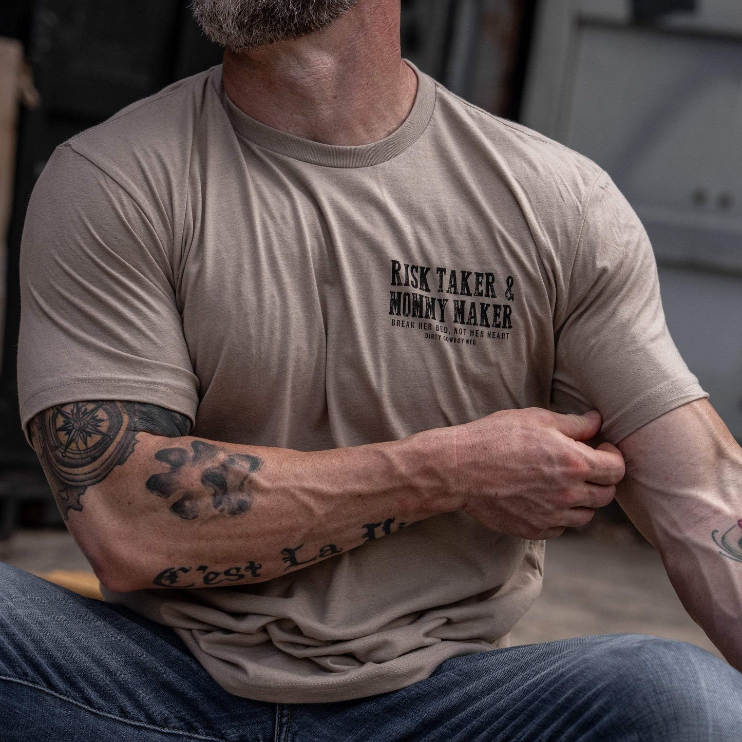 Risk Taker & Mommy Maker Men's T-Shirt - DIRTY COWBOY USA - Flyclothing LLC