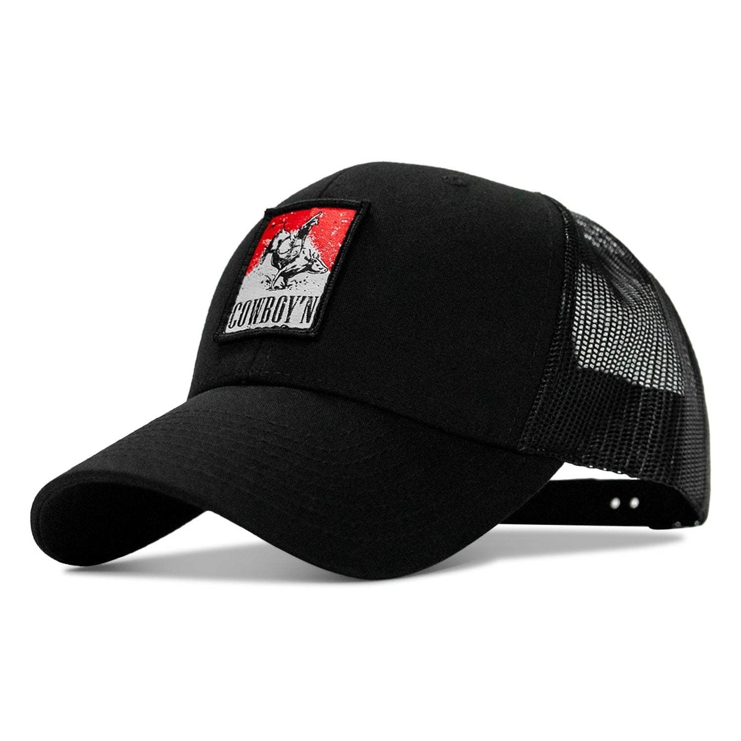 Cowboy'n Patch Mesh Snapback Hat - DIRTY COWBOY USA - Flyclothing LLC