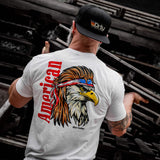 American Eagle Patriotic Men's T-Shirt - DIRTY COWBOY USA - Flyclothing LLC