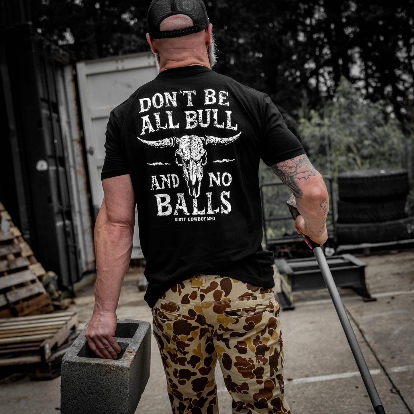 Don't Be All Bull And No Balls Men's T-Shirt - DIRTY COWBOY USA - Flyclothing LLC