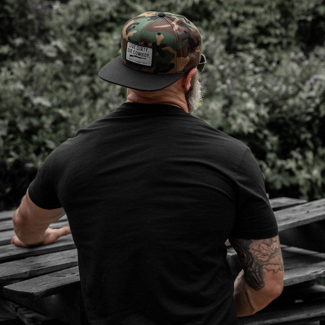 Live Dirty. Die Cowboy. Flatbill SnapBack - DIRTY COWBOY USA - Flyclothing LLC