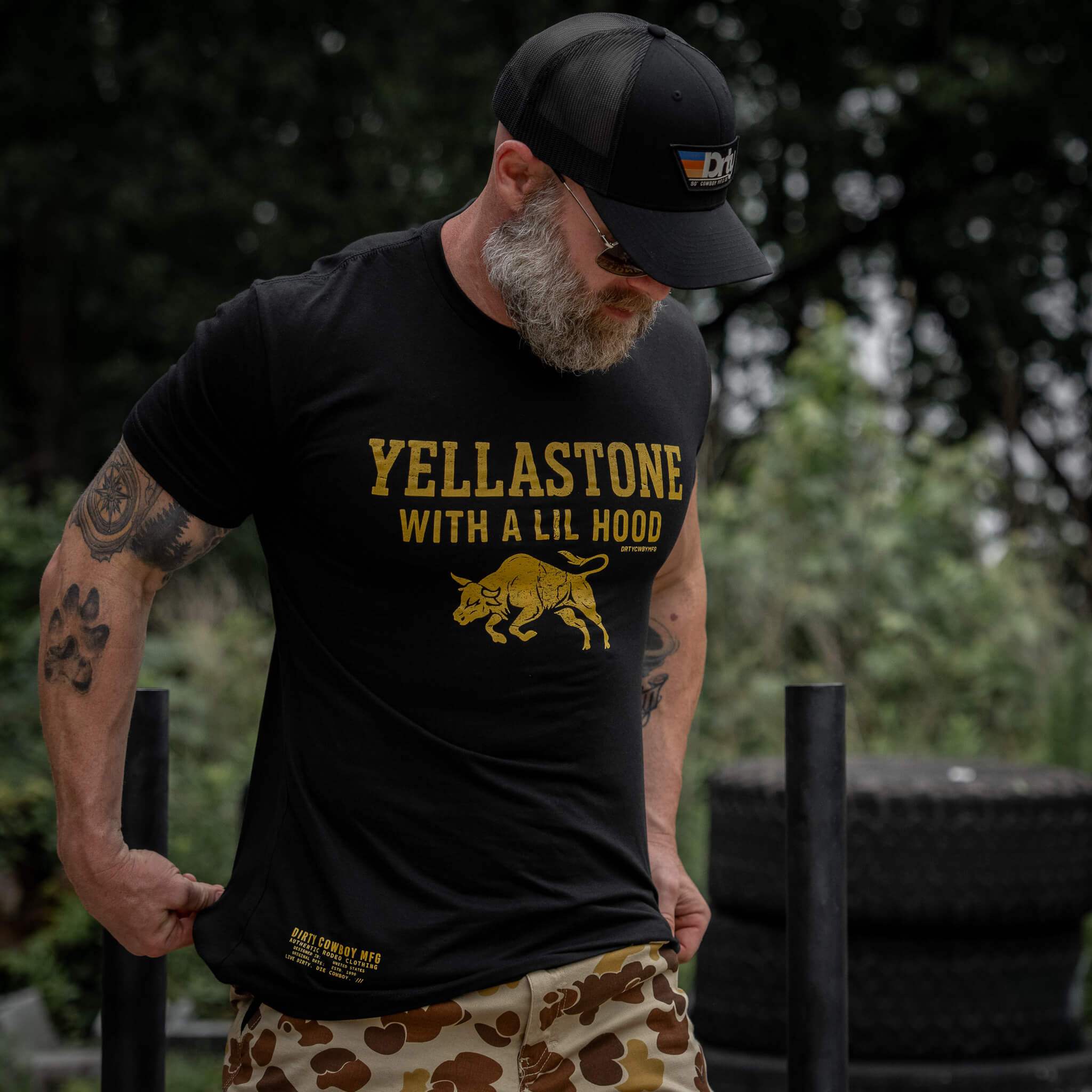 Yellastone Men's T-Shirt - DIRTY COWBOY USA - Flyclothing LLC