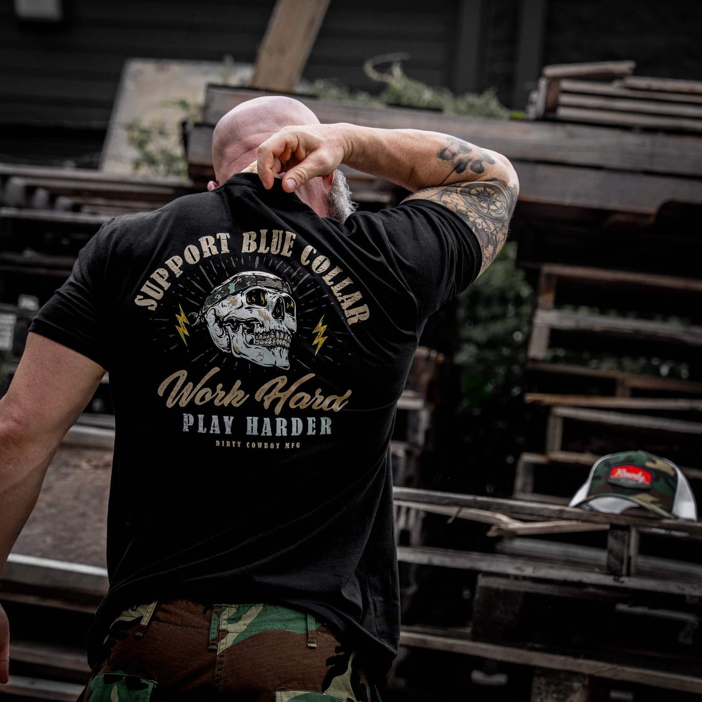 Work Hard Play Harder Men's T-Shirt - DIRTY COWBOY USA - Flyclothing LLC