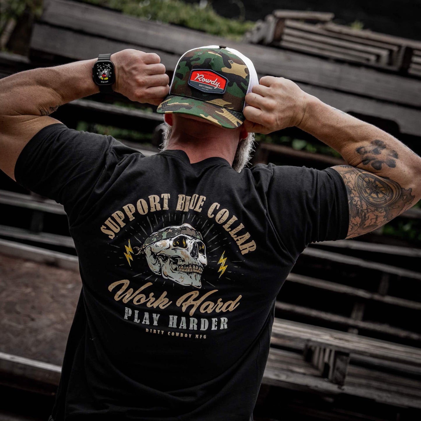 Work Hard Play Harder Men's T-Shirt - DIRTY COWBOY USA - Flyclothing LLC