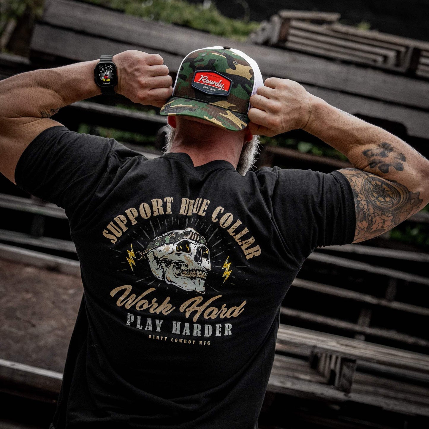 Rowdy. USA Dirty Cowboy Patch SnapBack - DIRTY COWBOY USA - Flyclothing LLC