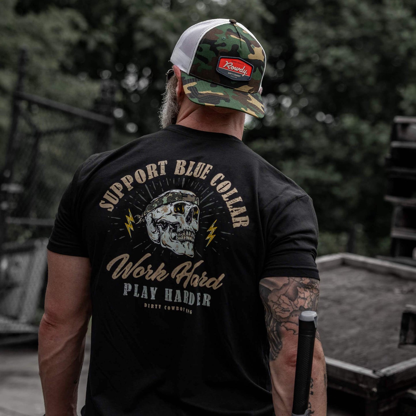 Work Hard Play Harder Men's T-Shirt - DIRTY COWBOY USA - Flyclothing LLC