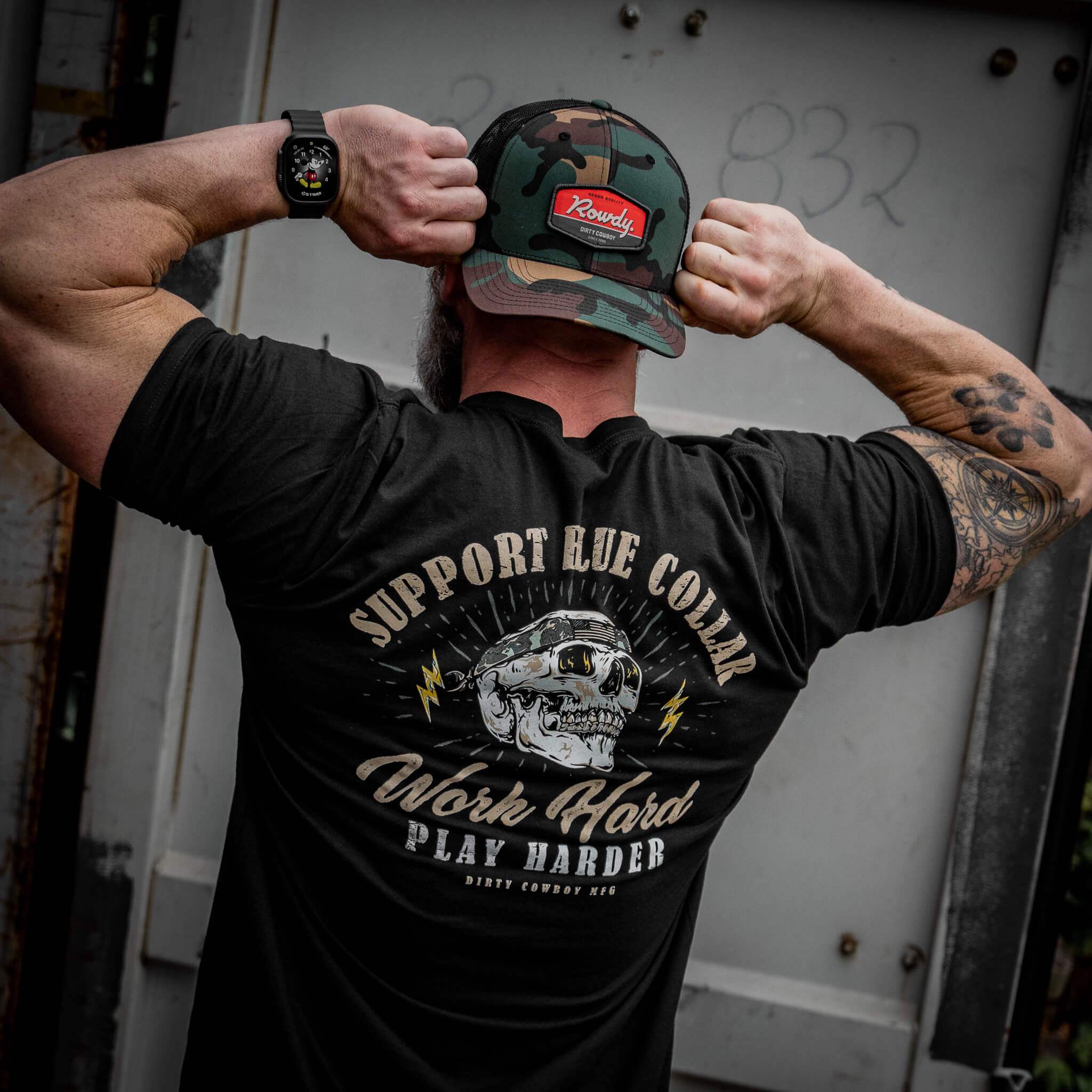 Work Hard Play Harder Men's T-Shirt - DIRTY COWBOY USA - Flyclothing LLC