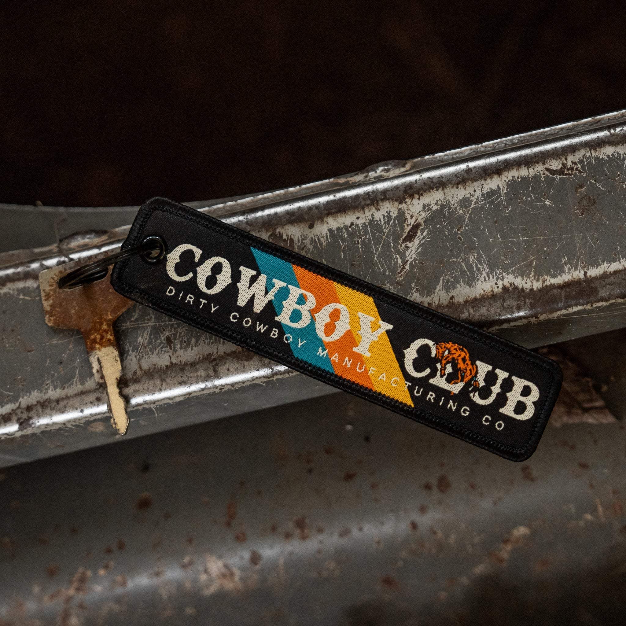 Cowboy Club Flight Tag Keychain - DIRTY COWBOY USA - Flyclothing LLC