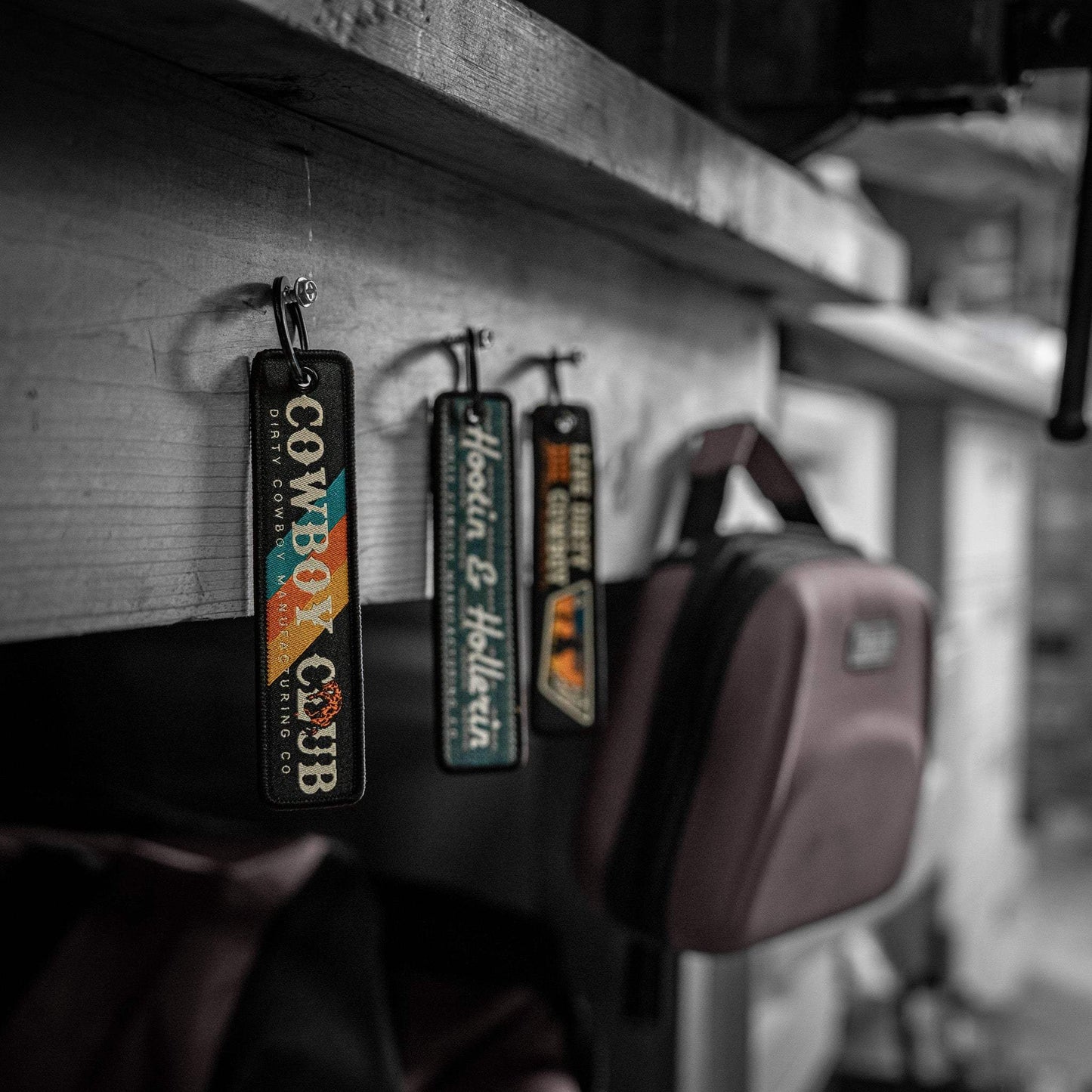 Cowboy Club Flight Tag Keychain - DIRTY COWBOY USA - Flyclothing LLC