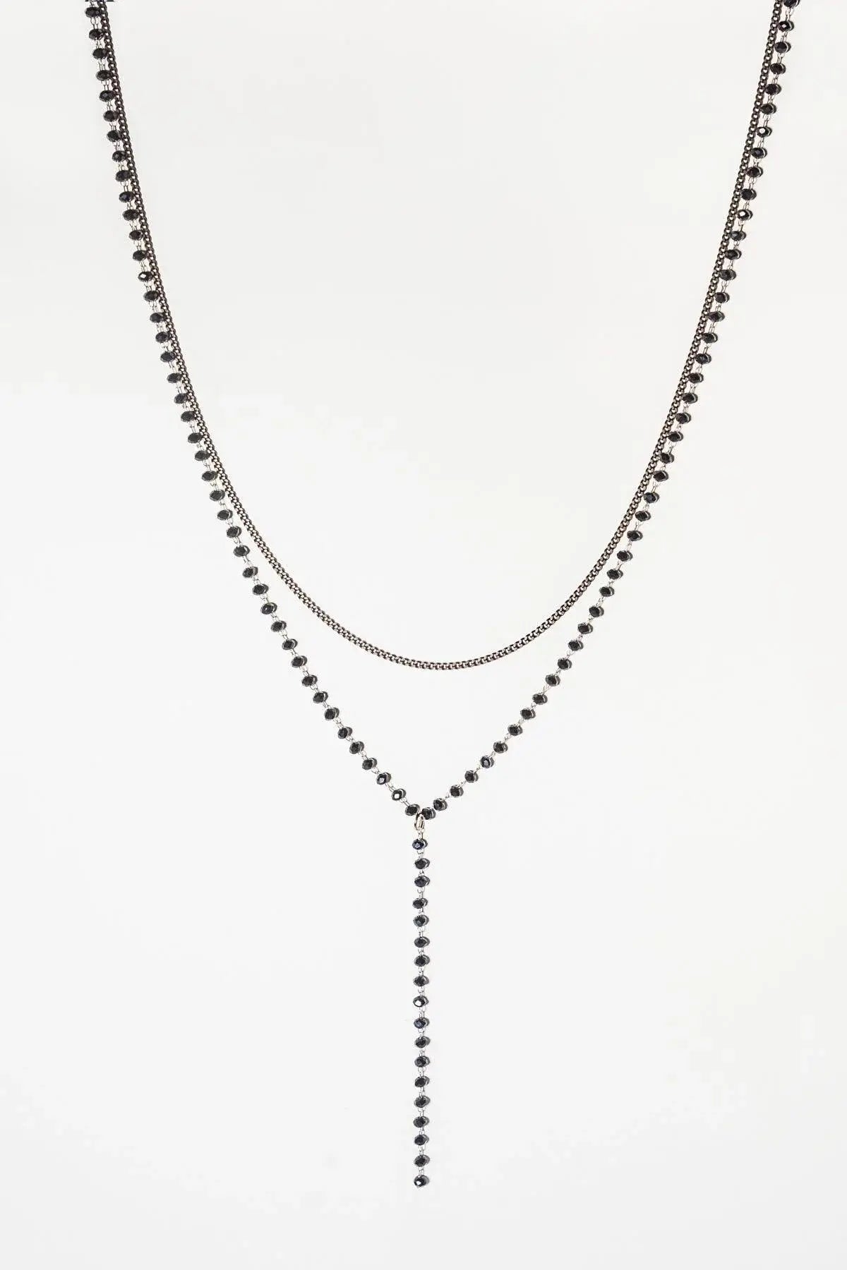 BEADED Y NECKLACE - Flying Tomato - Flyclothing LLC