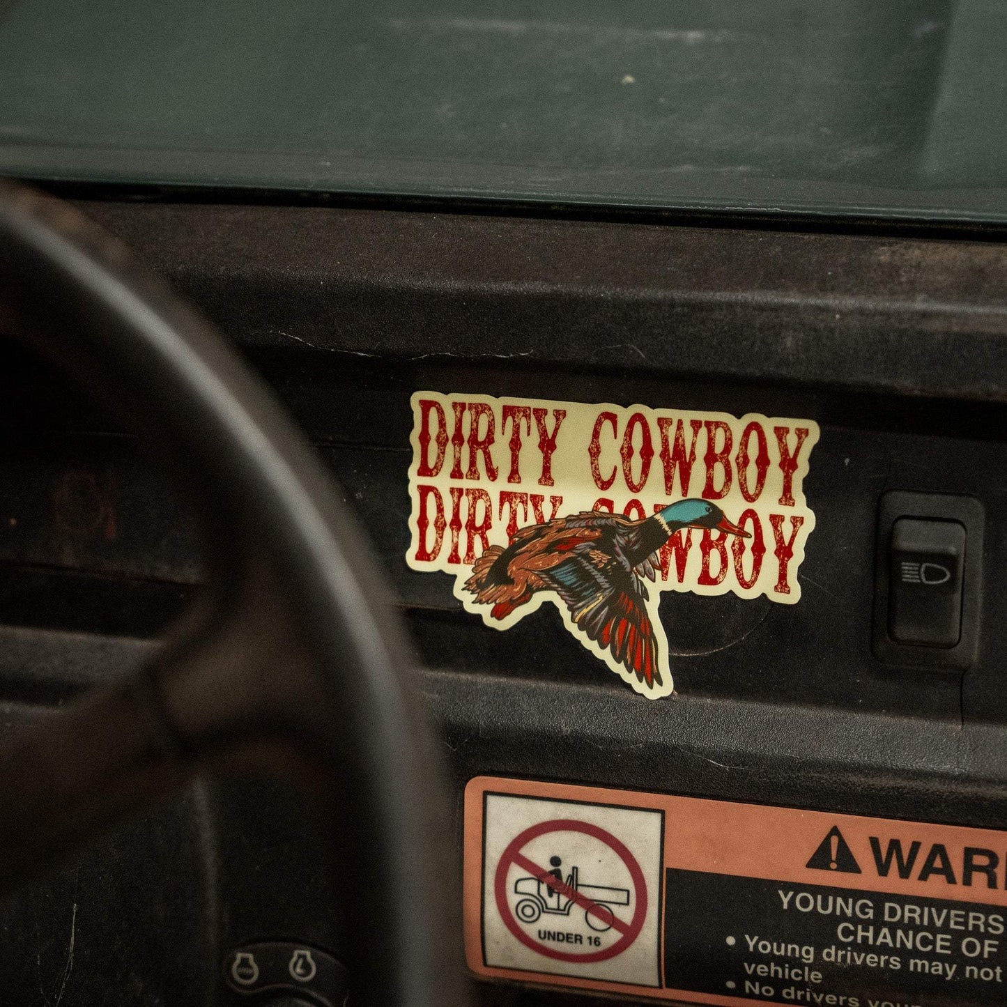 Flying Duck Dirty Cowboy Decal - DIRTY COWBOY USA - Flyclothing LLC