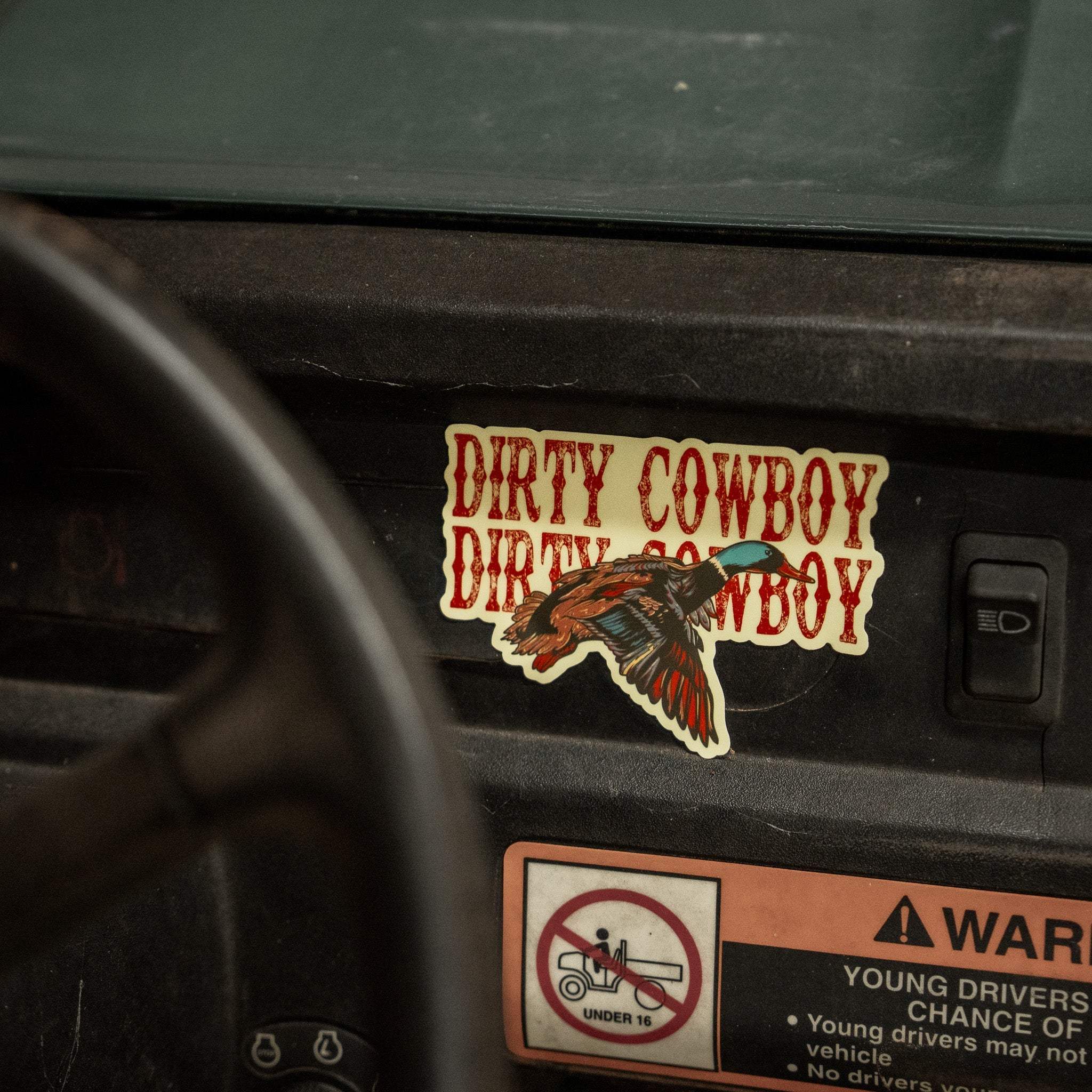 Flying Duck Dirty Cowboy Decal - DIRTY COWBOY USA - Flyclothing LLC