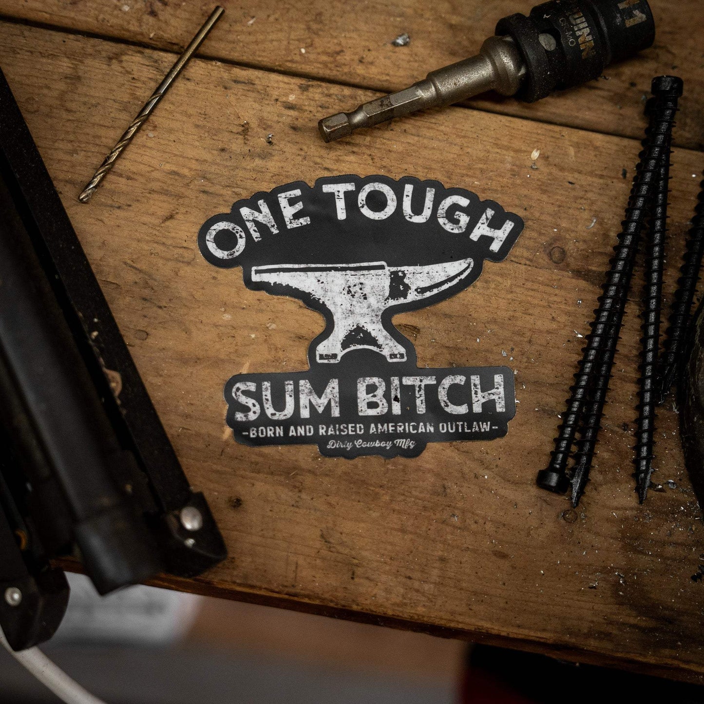One Tough Sum Anvil Decal - DIRTY COWBOY USA - Flyclothing LLC
