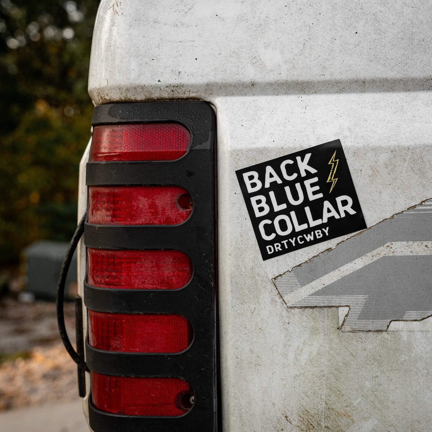 Back Blue Collar Decal - DIRTY COWBOY USA - Flyclothing LLC