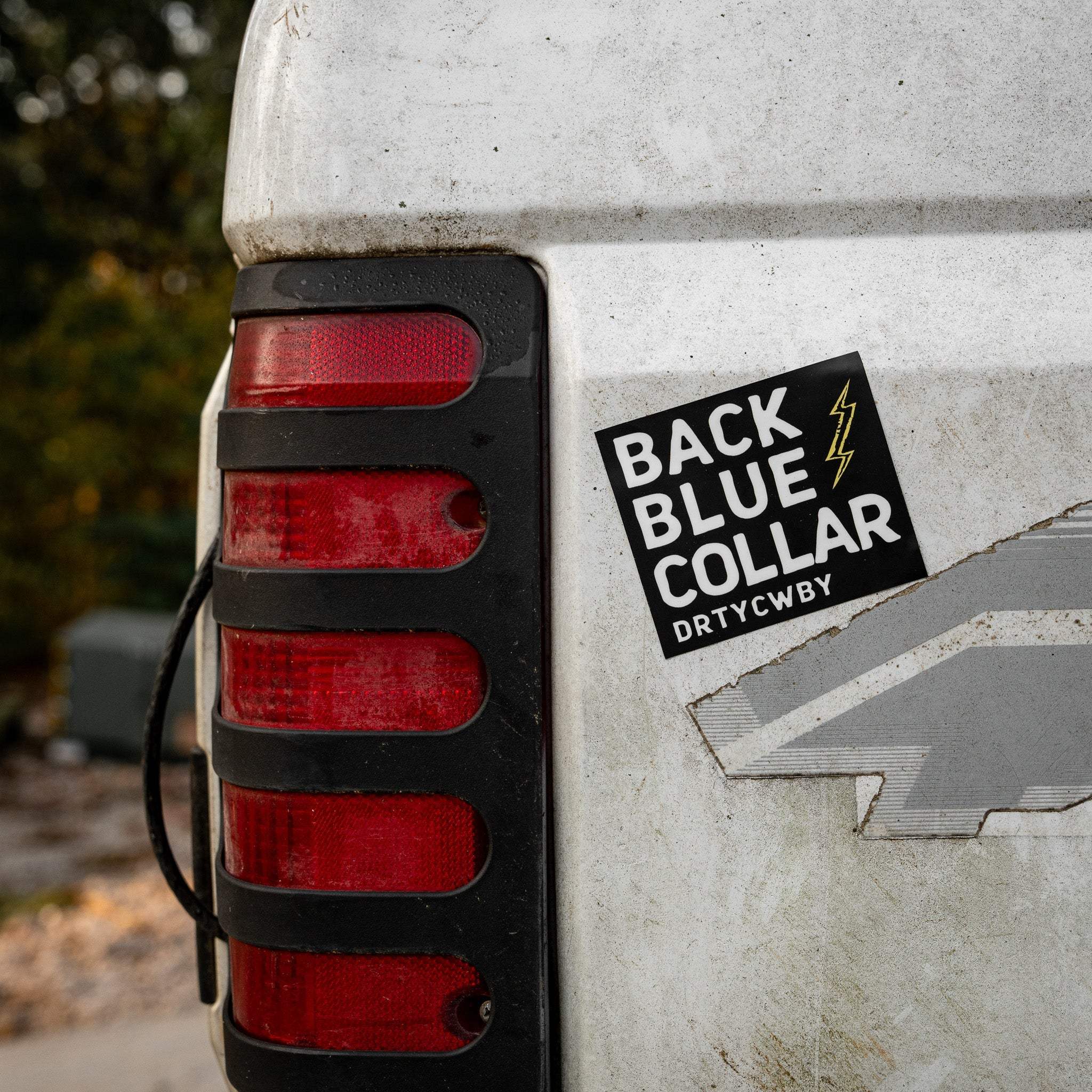 Back Blue Collar Decal - DIRTY COWBOY USA - Flyclothing LLC