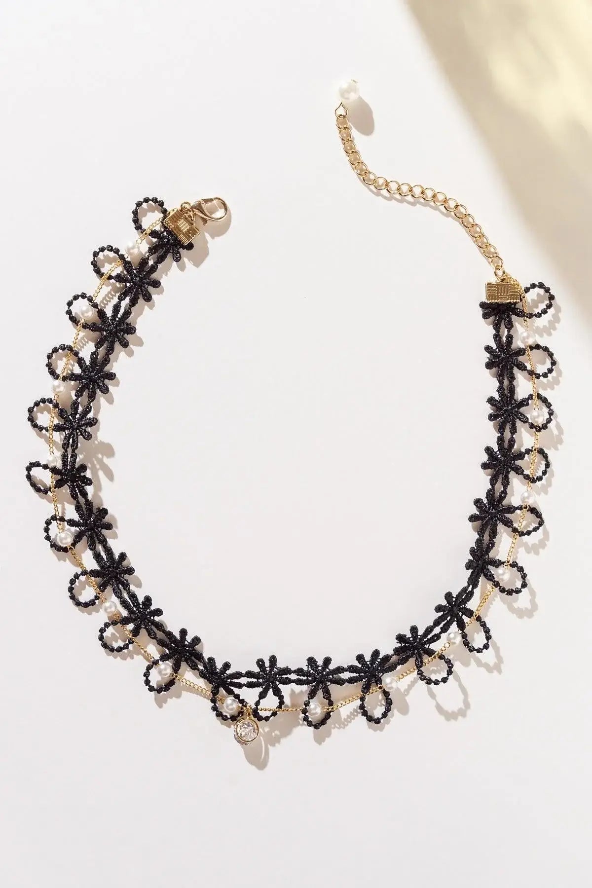 DAISY CHAIN PEARLS CHOKER - Flying Tomato - Flyclothing LLC