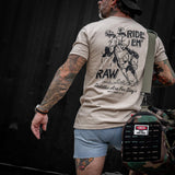 Ride 'Em Raw Saddles Are For Sissy's Men's T-Shirt - DIRTY COWBOY USA - Flyclothing LLC
