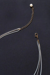 3 CHAIN LAYERD CHARM NECKLACE - Flying Tomato - Flyclothing LLC