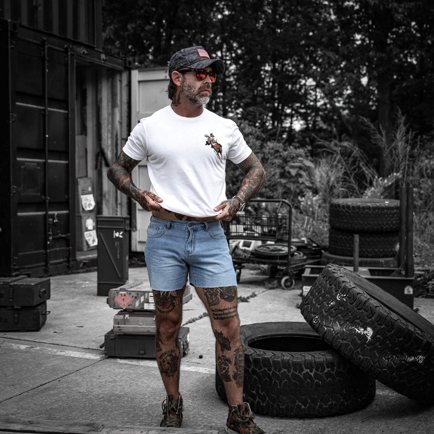 Ride 'Em Raw Saddles Are For Sissy's Men's T-Shirt - DIRTY COWBOY USA - Flyclothing LLC