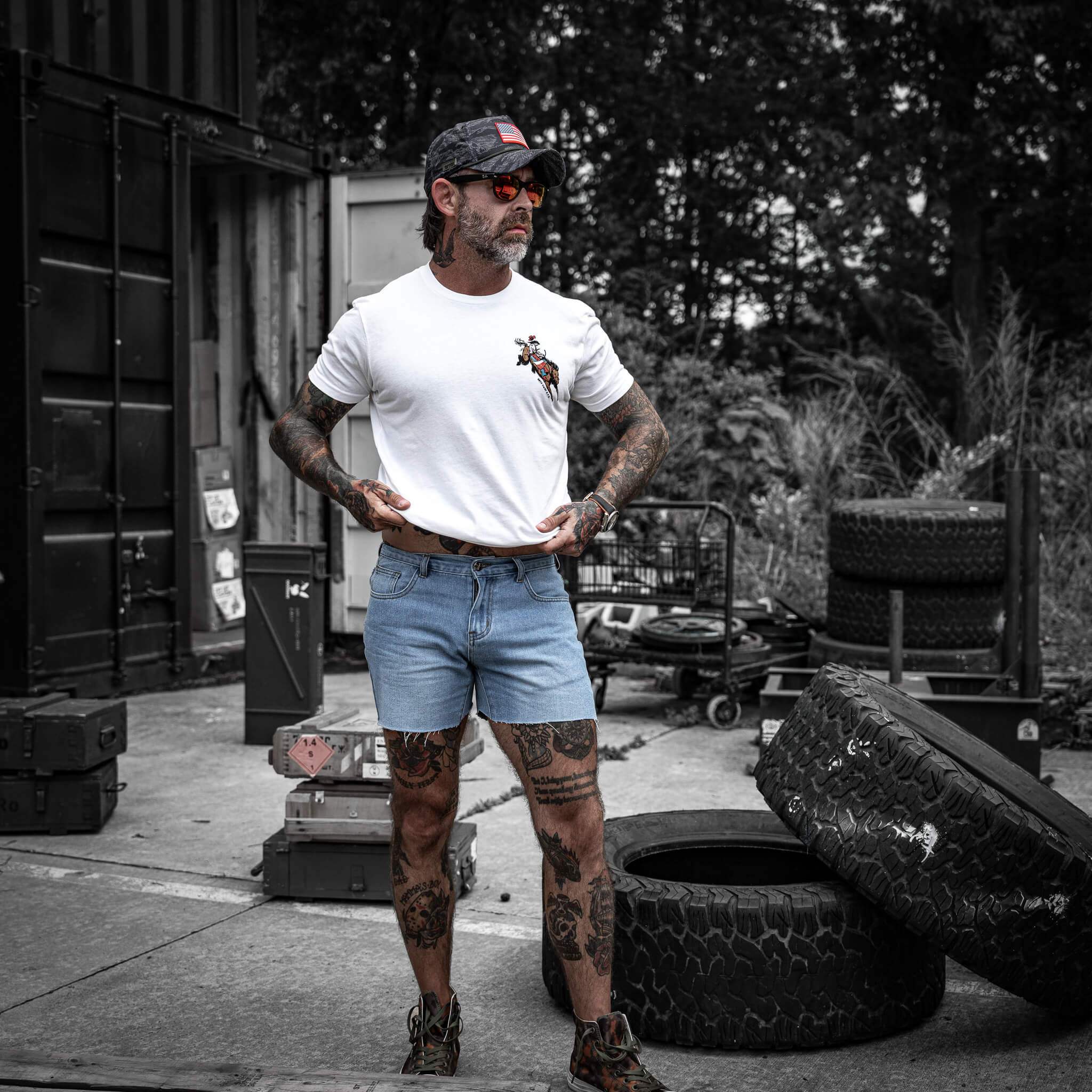 Ride 'Em Raw Saddles Are For Sissy's Men's T-Shirt - DIRTY COWBOY USA - Flyclothing LLC