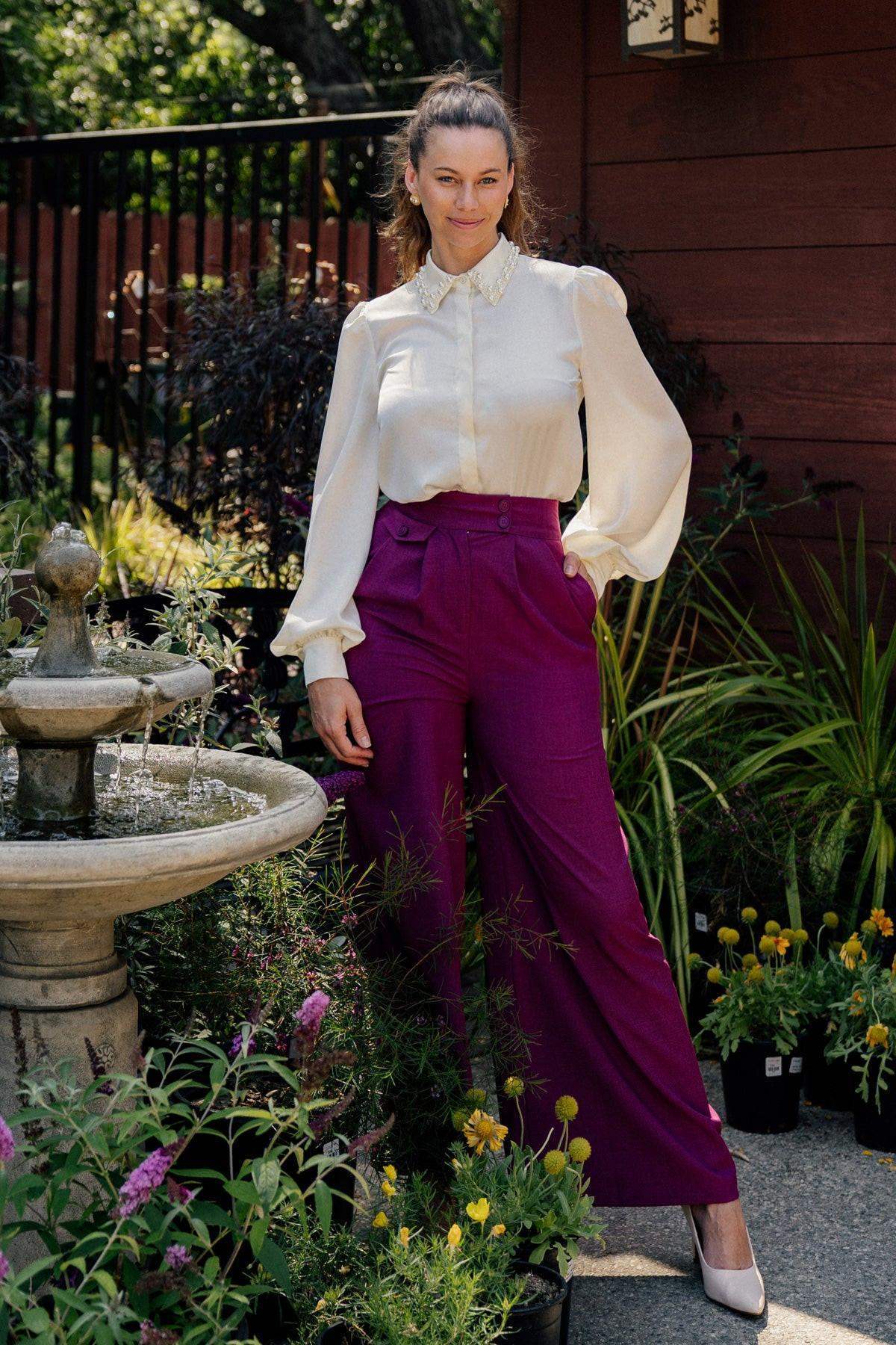 DELICATE FEELINGS WOVEN PANTS - Flying Tomato - Flyclothing LLC
