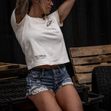 Hootin And Hollerin' Ladies Cropped T-Shirt - DIRTY COWBOY USA - Flyclothing LLC