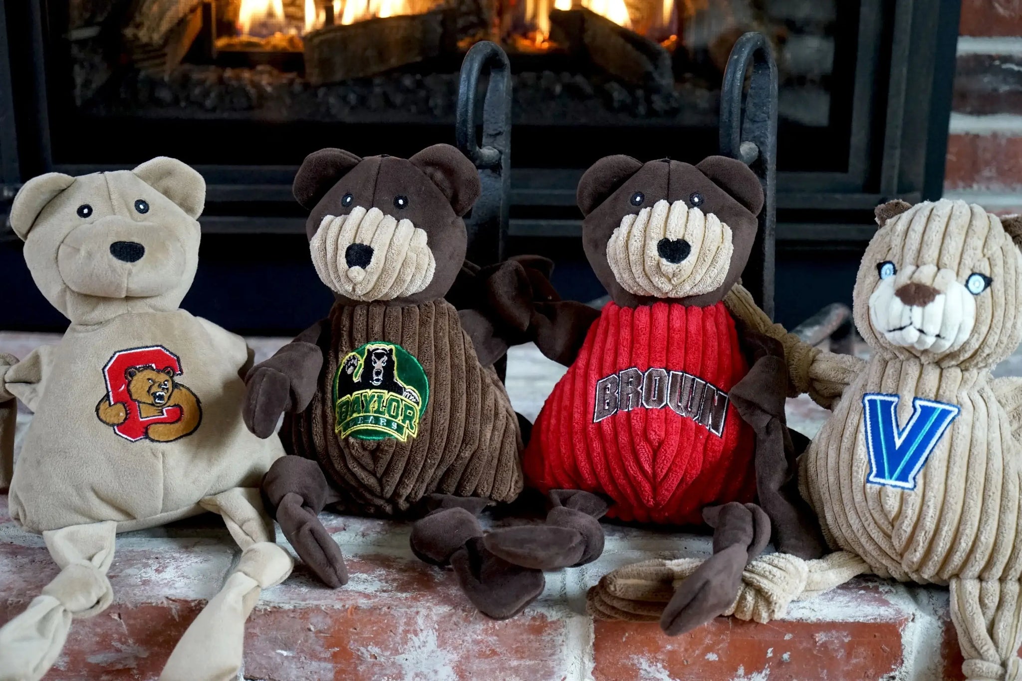 NCAA Cornell University, Big Red Bear Knottie® Plush Dog Toy - HuggleHounds - Flyclothing LLC