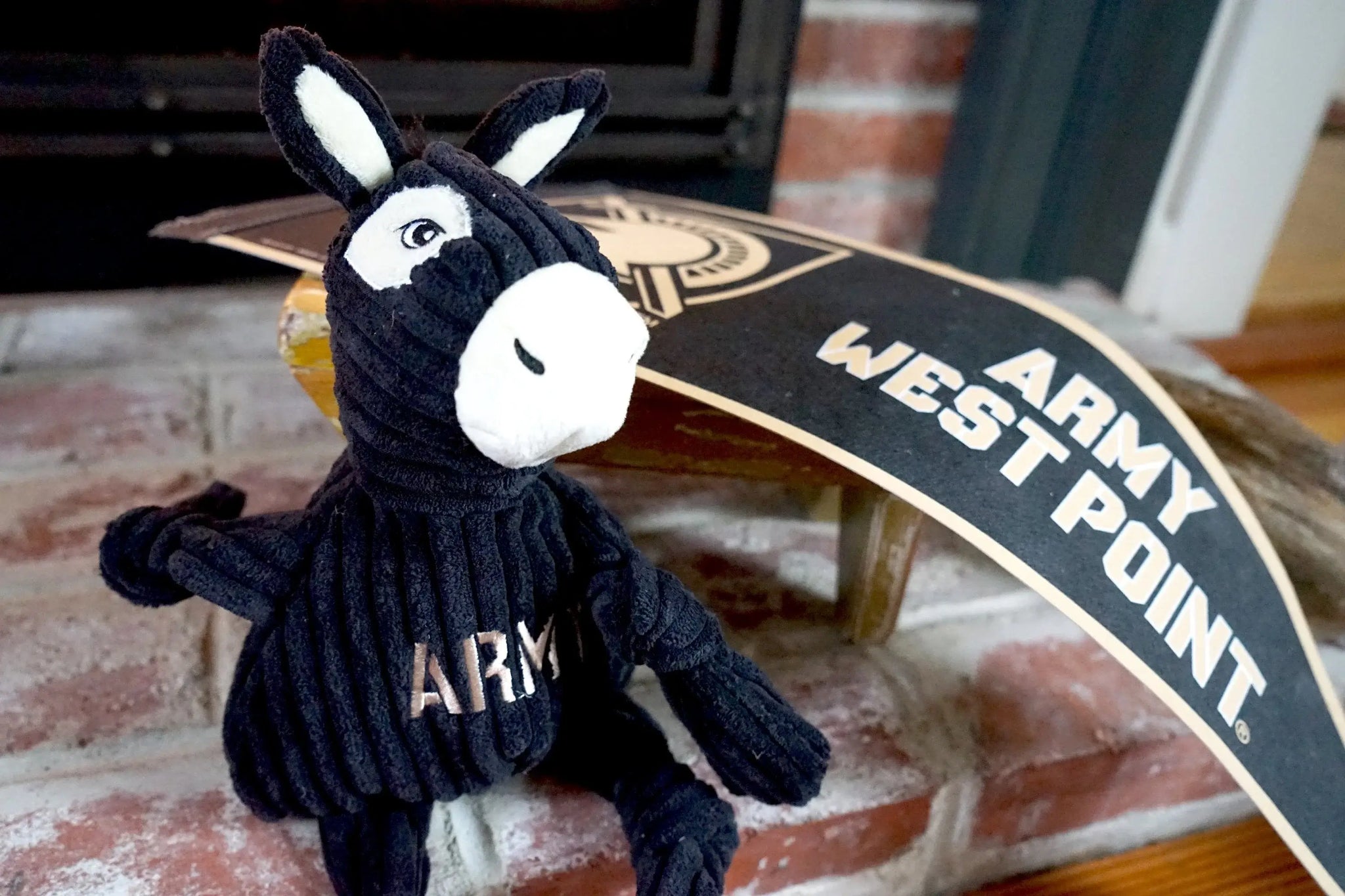 NCAA U.S. Military Academy, Army Mule Knottie® Plush Dog Toy - HuggleHounds - Flyclothing LLC