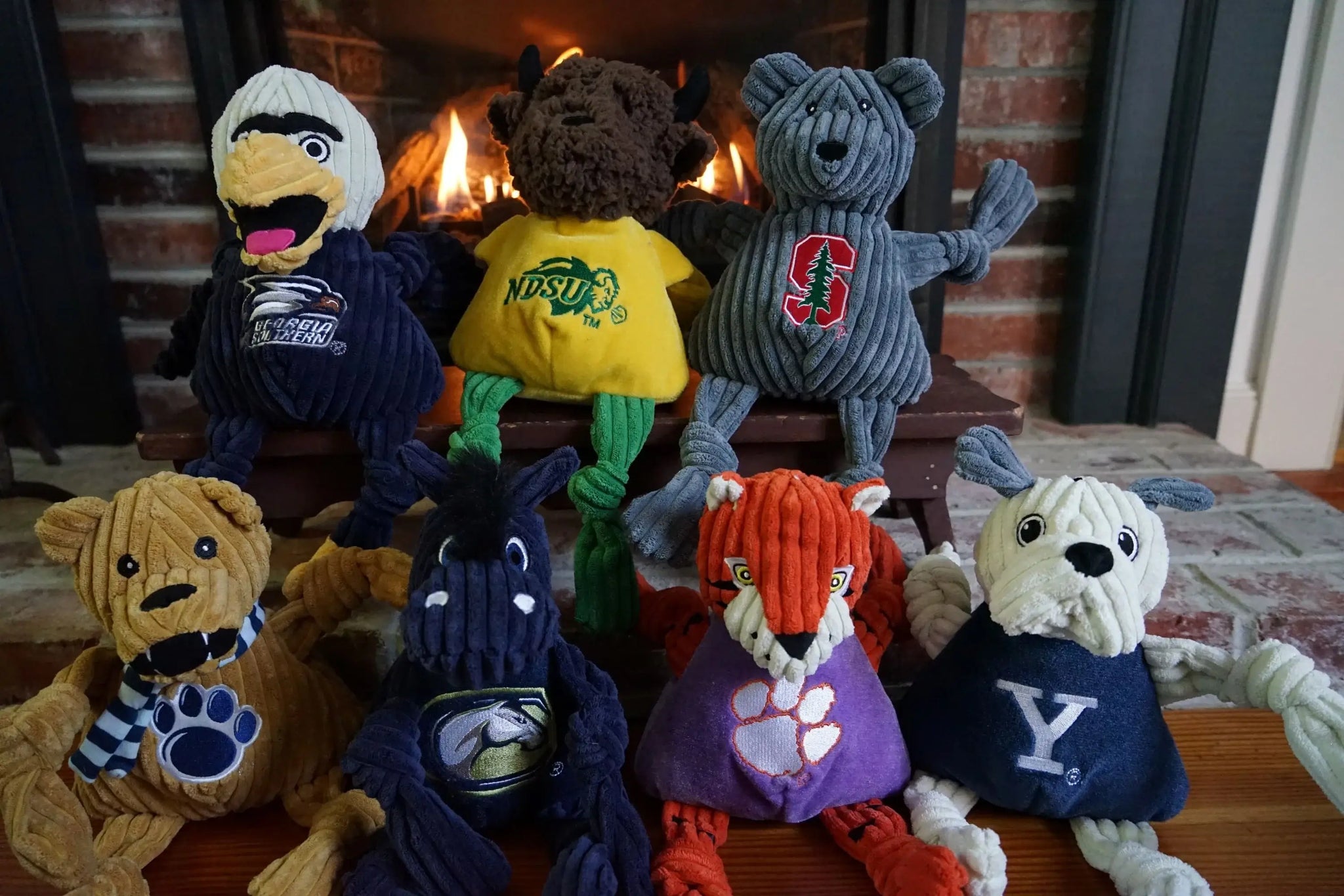 NCAA Penn State University, Nittany Lion Knottie® Plush Dog Toy - HuggleHounds - Flyclothing LLC