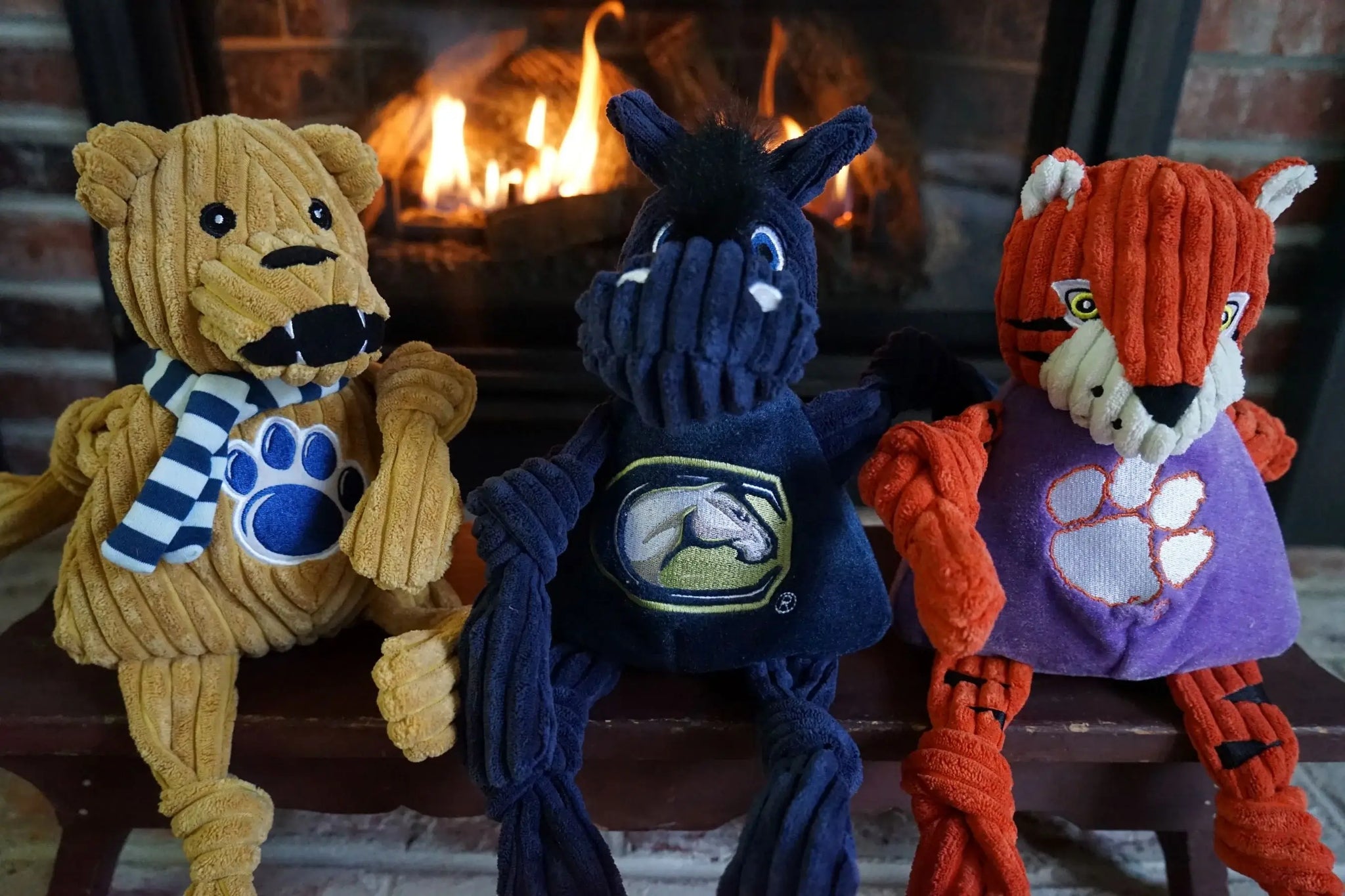 NCAA Penn State University, Nittany Lion Knottie® Plush Dog Toy - HuggleHounds - Flyclothing LLC