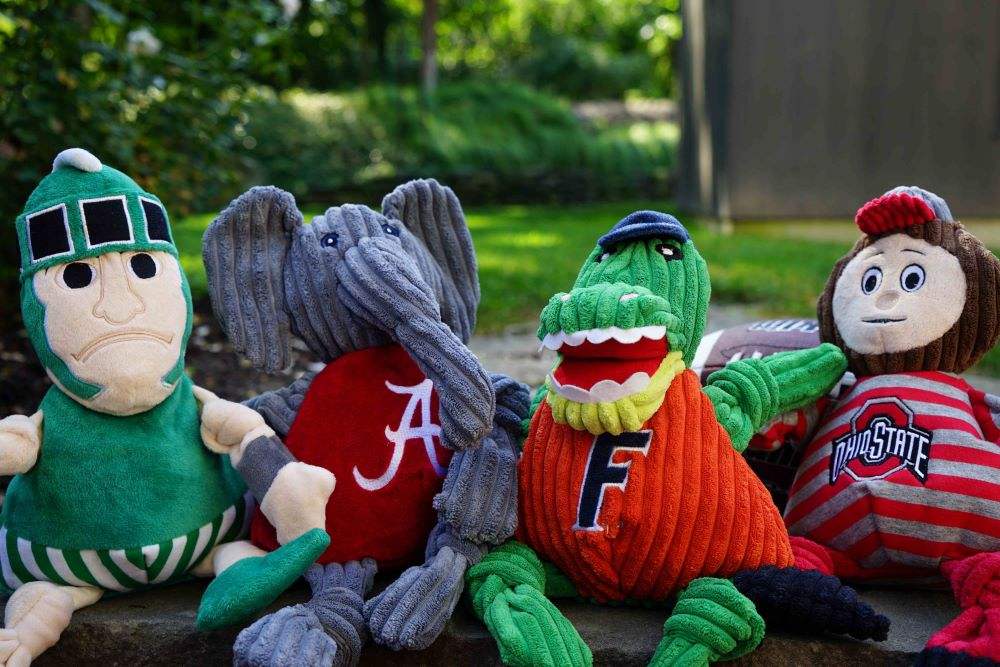 NCAA University of Alabama, Big Al Mascot Knottie® Plush Dog Toy - HuggleHounds - Flyclothing LLC