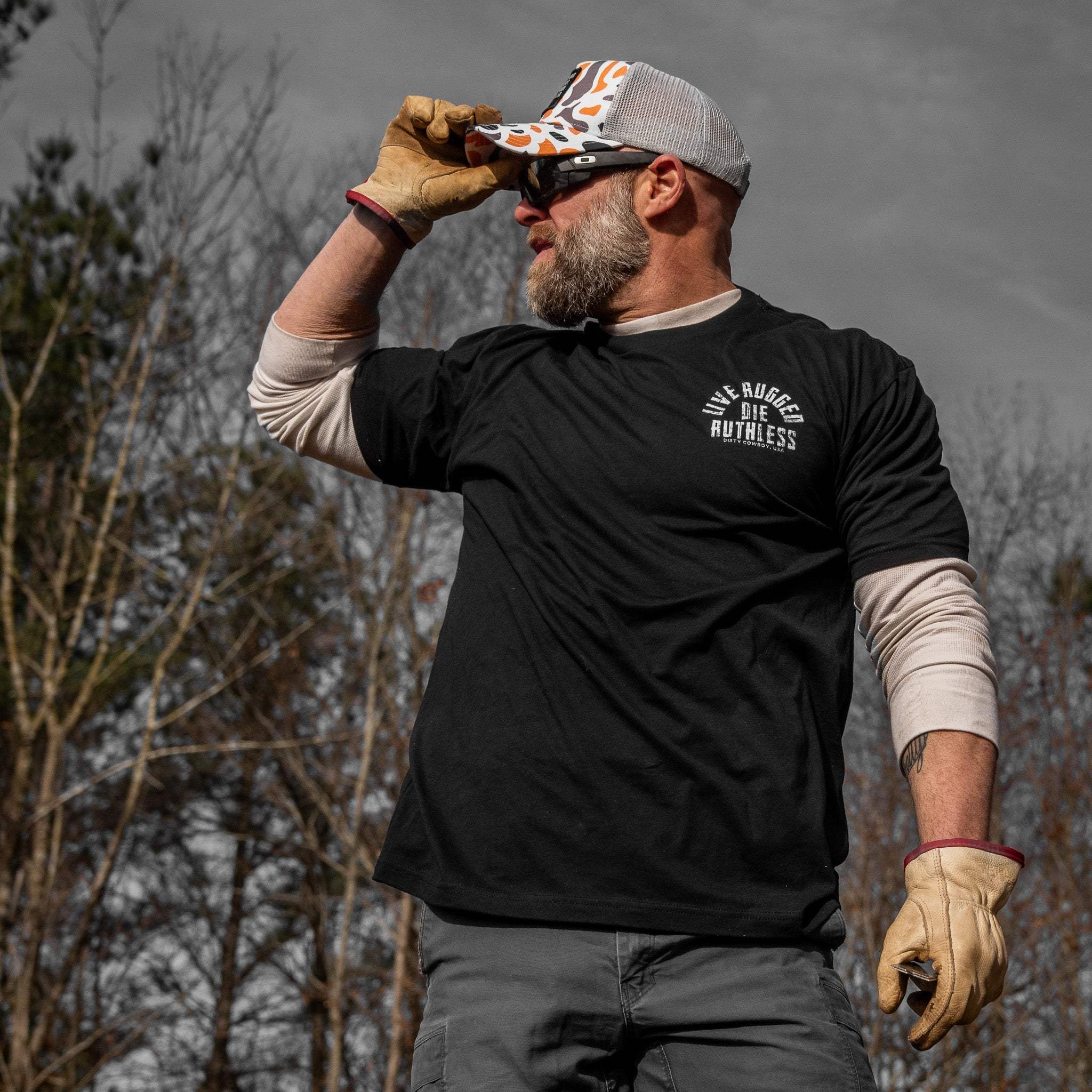 Live Rugged Die Ruthless Men's T-Shirt - DIRTY COWBOY USA - Flyclothing LLC