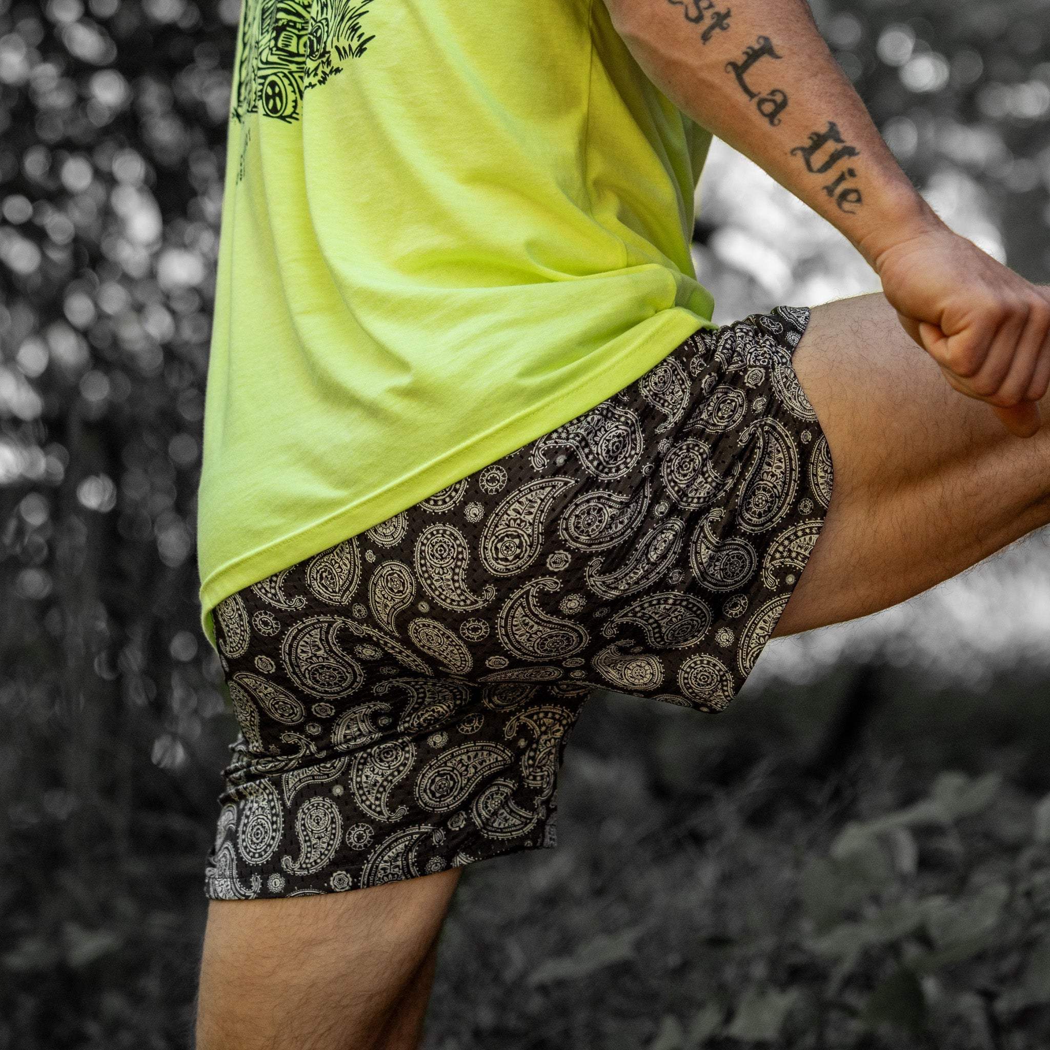 Men’s Double-Layer Mesh Training Shorts — 5" Inseam - DIRTY COWBOY USA - Flyclothing LLC