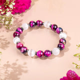 Shape Your Future – Pink Galaxy Tiger’s Eye Bracelet - Conscious Items - Flyclothing LLC