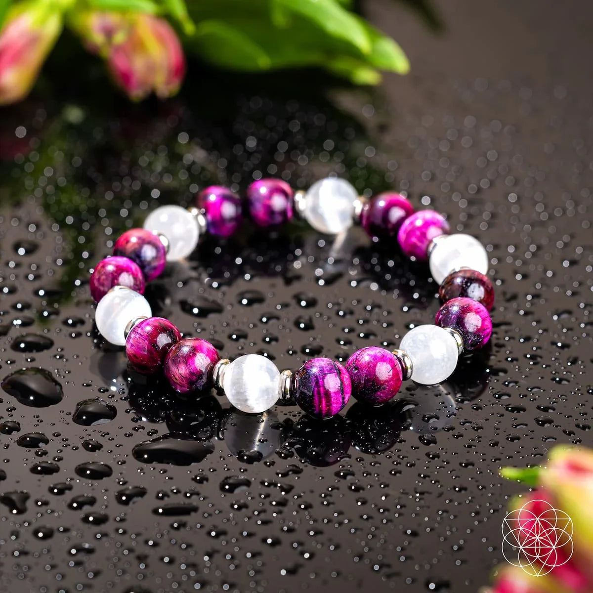 Shape Your Future – Pink Galaxy Tiger’s Eye Bracelet - Conscious Items - Flyclothing LLC