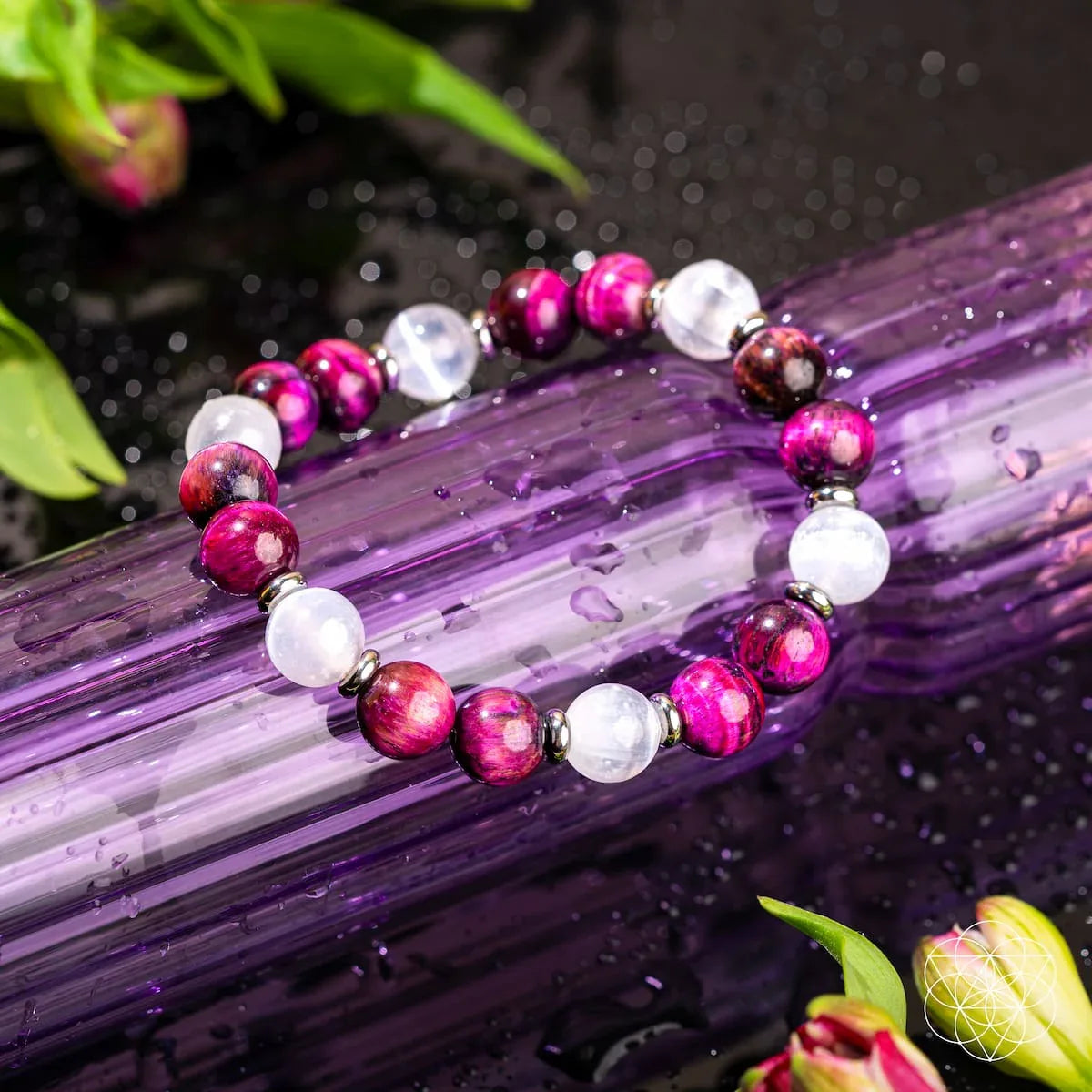 Shape Your Future – Pink Galaxy Tiger’s Eye Bracelet - Conscious Items - Flyclothing LLC